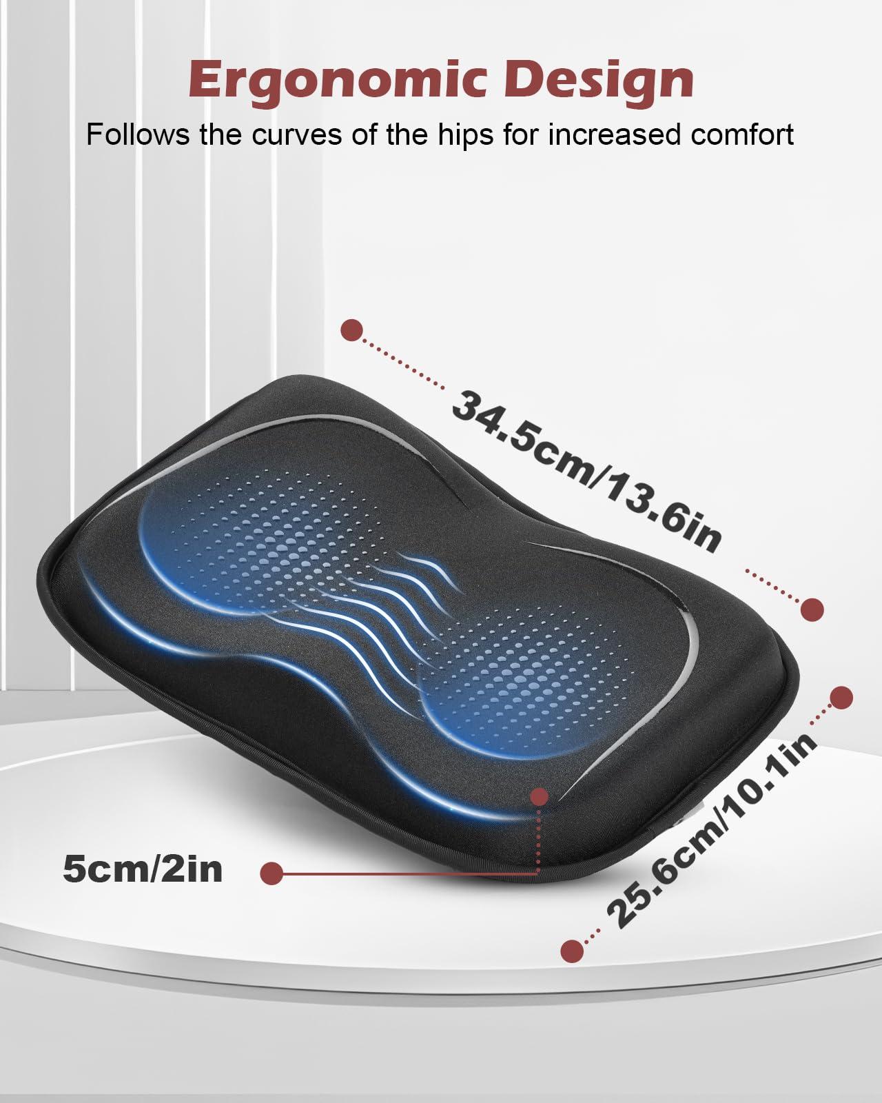 Fitense Rowing Machine Seat Cushion for The Concept 2 Rowing Machine with Extra Sports Headband, Memory Foam Row Machine Pad-Compatible with Concept 2 Rower, Recumbent Stationary Bike, Watter Rower - Image 2