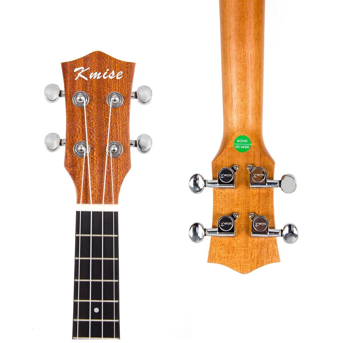 Concert Ukulele,Kmise Ukelele 23 Inch Solid Spruce Ukalalee with Bag and Digital Tuner for Beginners Adults - Image 8