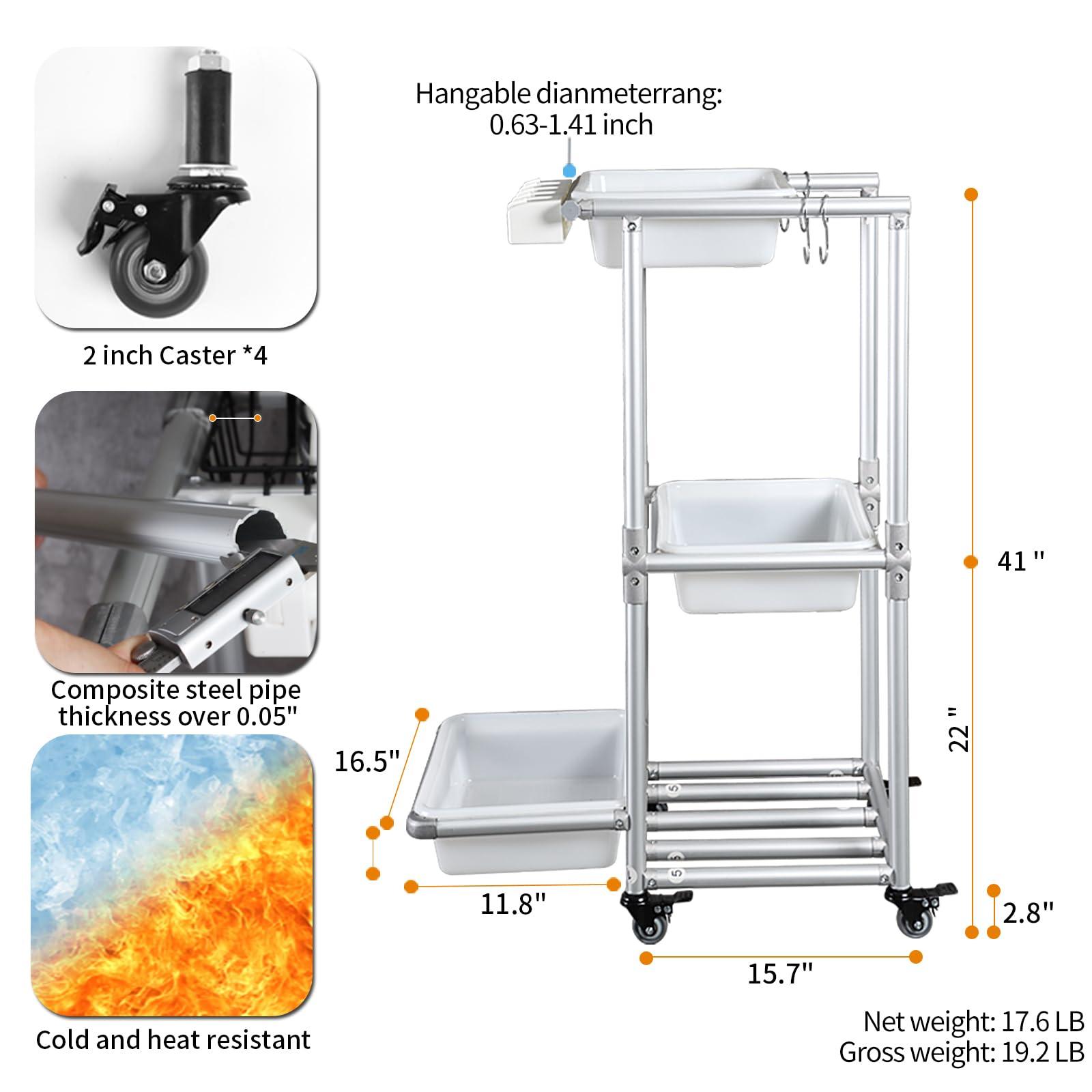 A Nice Little Cleaning Cart - Rolling Cleaning Cart for Efficient Organization of Cleaning Supplies - Image 2