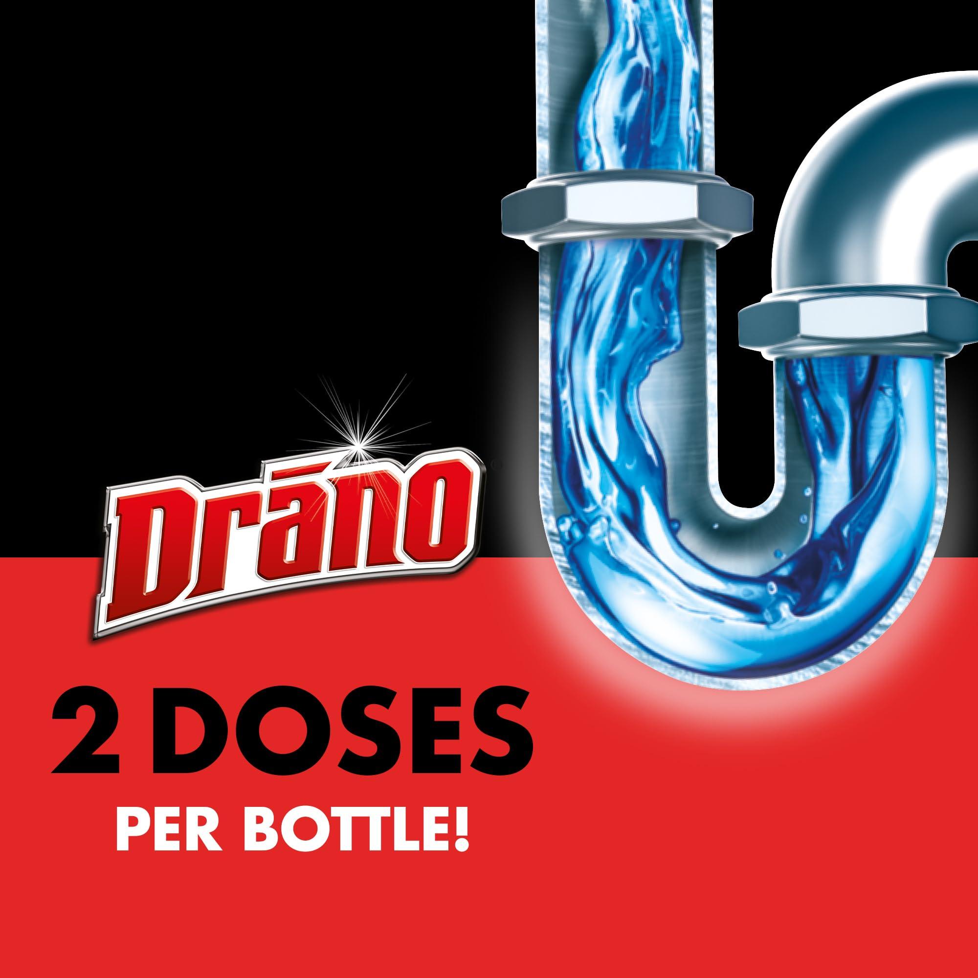 Drano Max Gel Drain Clog Remover and Cleaner for Shower or Sink Drains, Unclogs and Removes Hair, Soap Scum, Blockages, 32 oz - Image 7