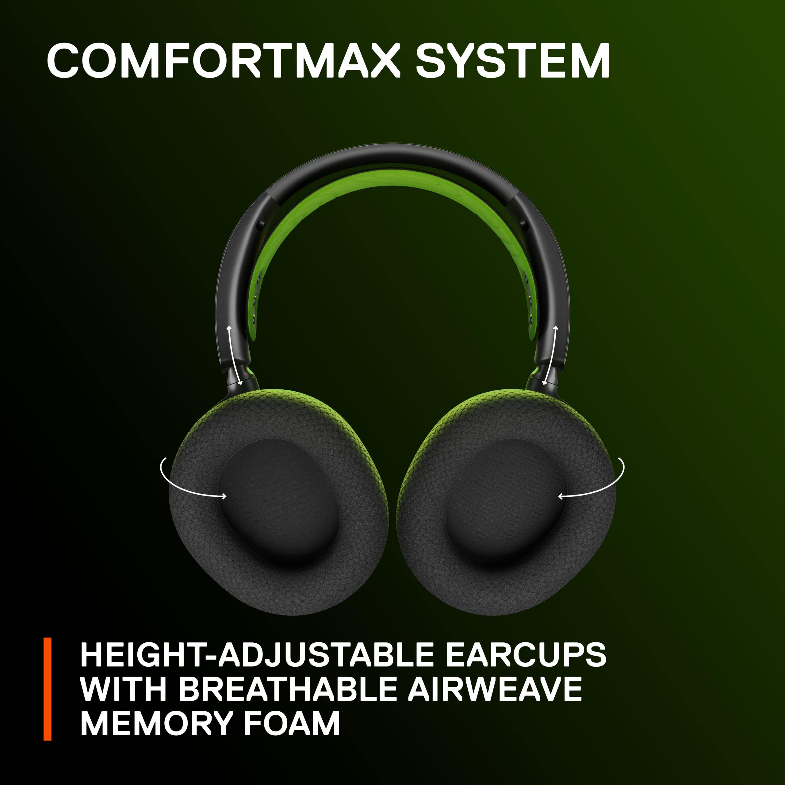 SteelSeries Arctis Nova 7X Wireless Multi-Platform Gaming Headset — Neodymium Magnetic Drivers — 2.4GHz+Bluetooth — 38Hr USB-C Battery — AI Mic — Xbox Series X|S, PC, PS5, Switch, VR, Mobile - Black - Image 9