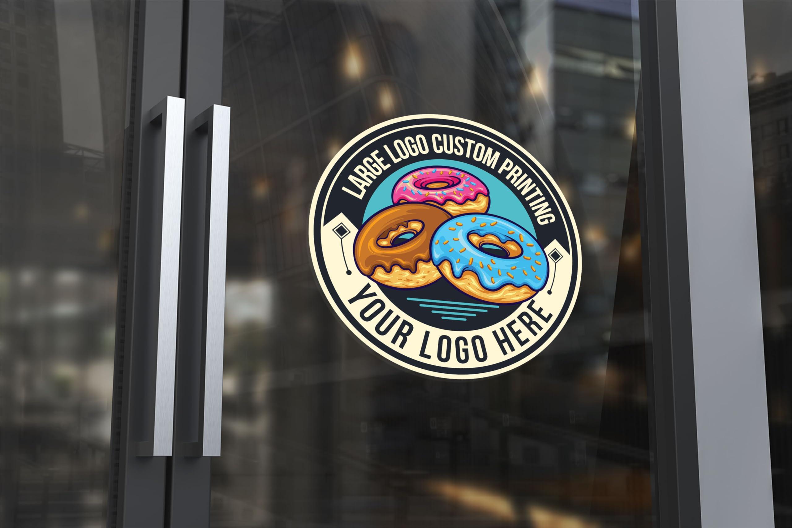 Large Custom Vinyl Decals – Full Color Personalized Sticker Decals Printing | Custom Business Logo Stickers for Windows, Stores, Walls, Doors, Cars, Trucks, Windshield, & More - Image 4