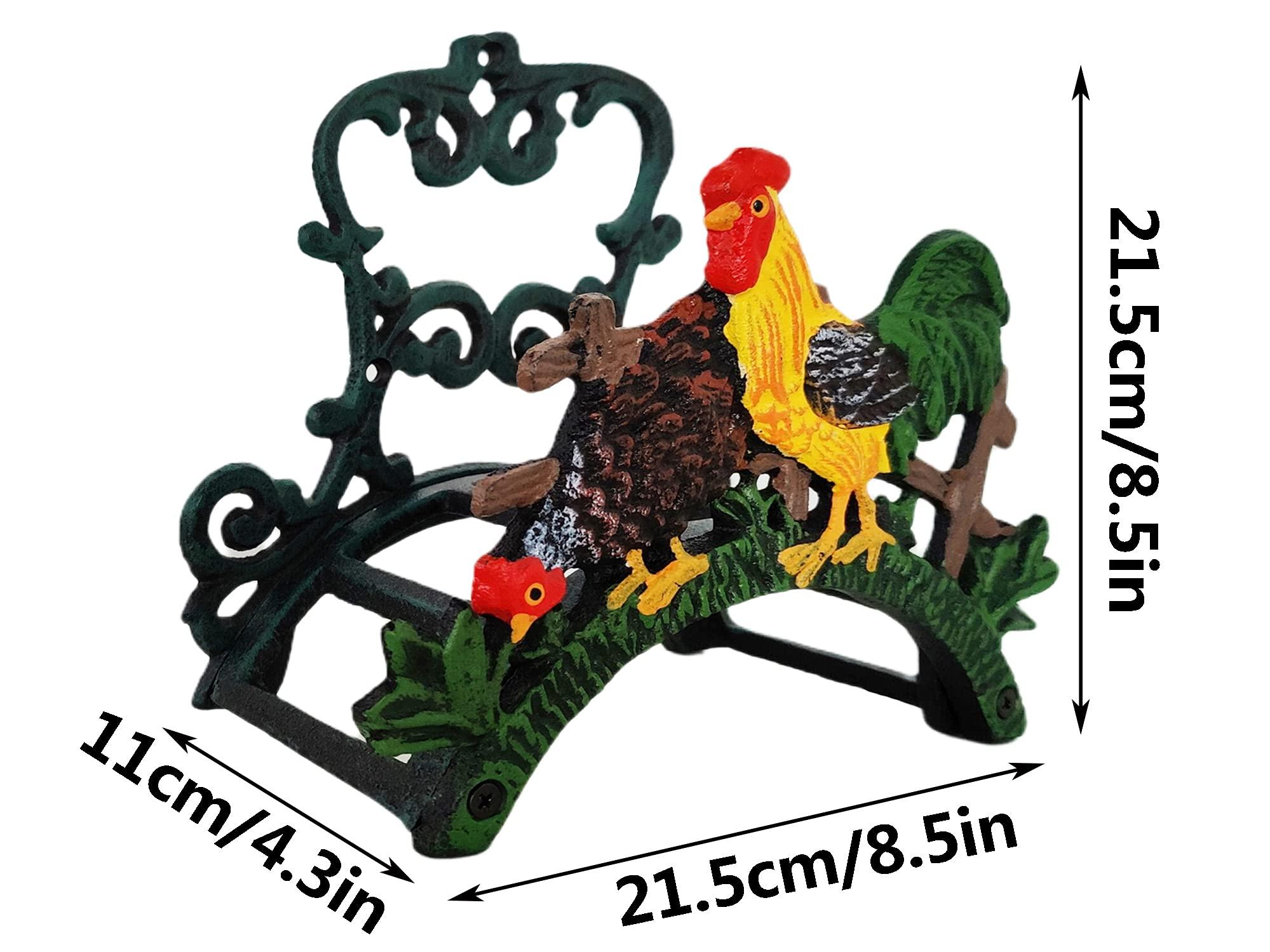 Cast Iron Heavy Duty Wall Mount Hose Hanger, Solid Metal Sturdy Decorative Water Hose Rack/Organizer, Easy to Install and Hold Up to 50/75/100 ft - Image 3