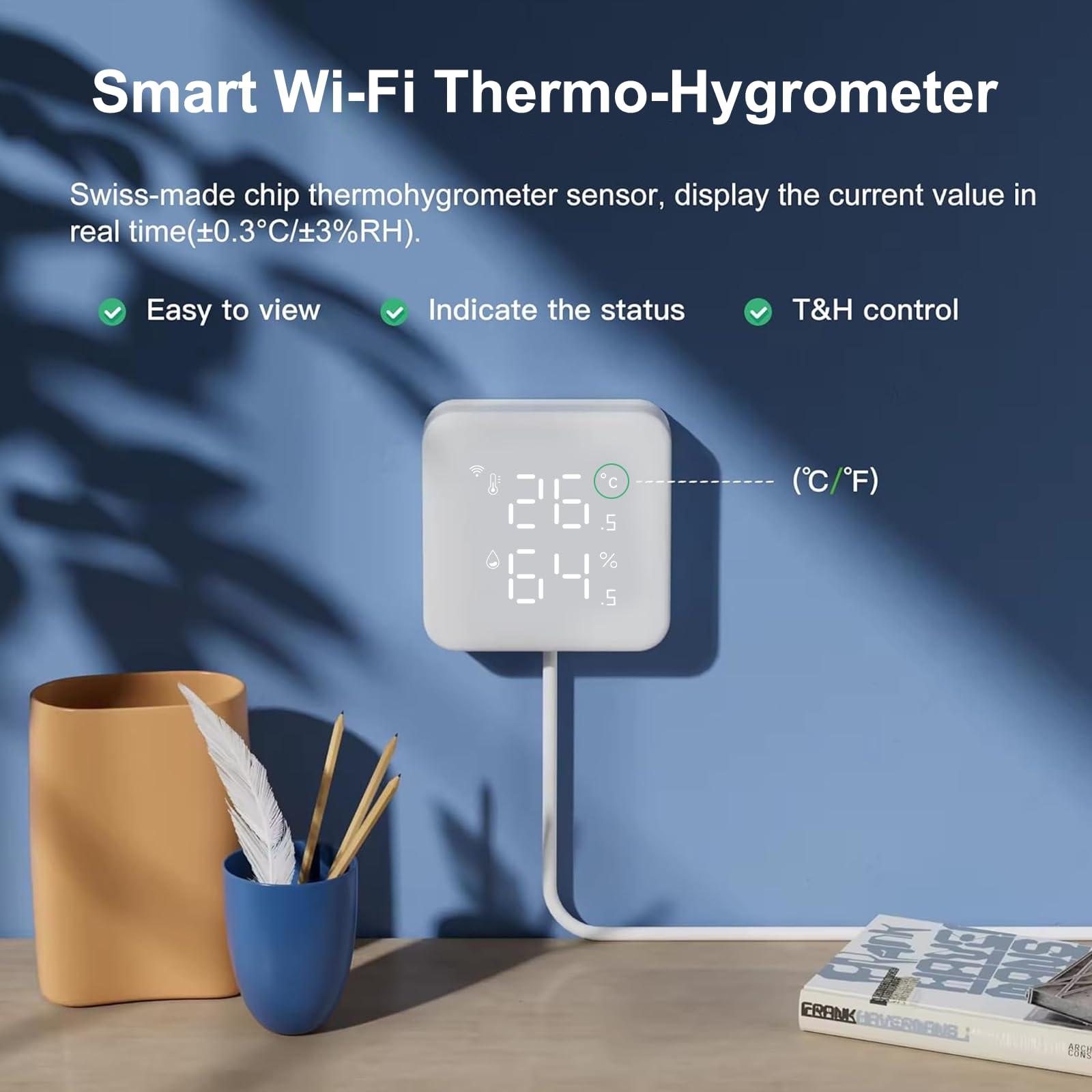 VENZ Smart Air Conditioner Controller, WiFi Thermostat for Home, IR Remote Control for Mini Split, Portable, Window AC & Heat Pumps, Programmable Smart Home Controller Compatible with Alexa, Google - Image 3