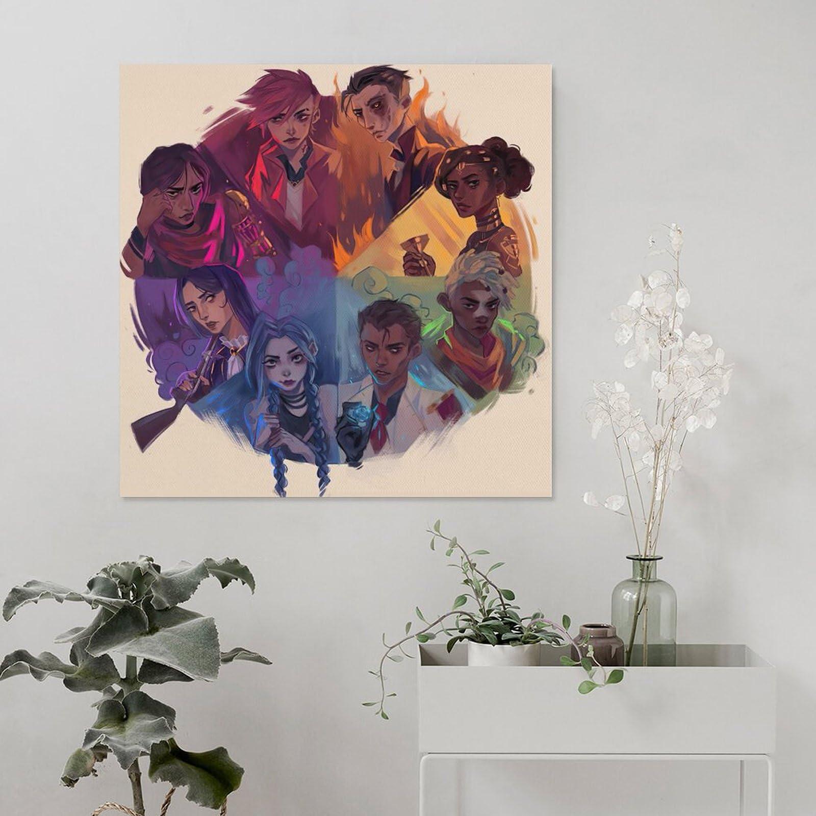 YMSVMKLF Arcane Canvas Poster Bedroom Decor Landscape Office Room Decor Gift 16x16inch(40x40cm) - Image 5