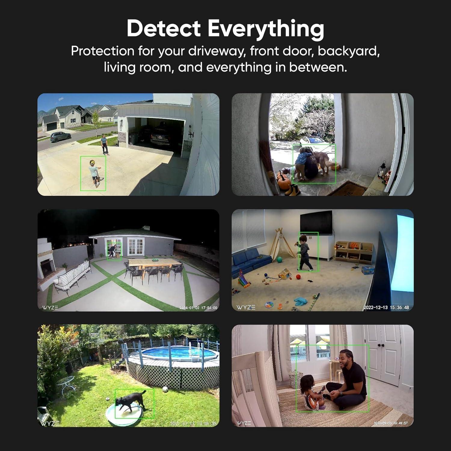 Cam V3 Smart Home Security Camera, Indoor/Outdoor Use, 1080p Plug-in, Color Night Vision, Motion Detection, Two Way Audio, Compatible with Alexa, Google Assistant, Black - Image 7