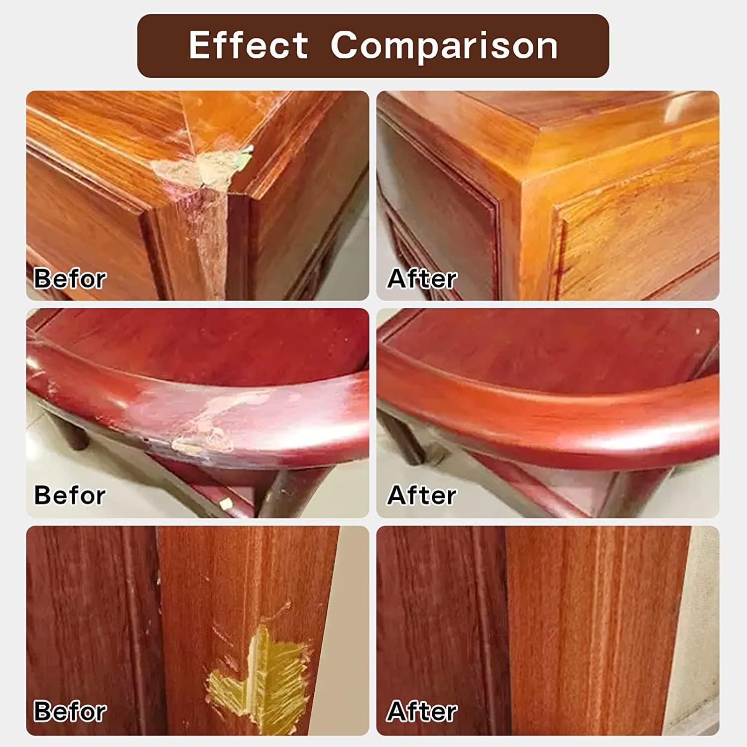 SEISSO Wood Repair Kit Touch up Paint Restore Any Wooden Furniture Stain, 12 Colors Cover Surface Scratch for Wooden Floor Table, Filler Furniture Paint Oak, Cabinet, Door, Veneer, Walnut - Image 6