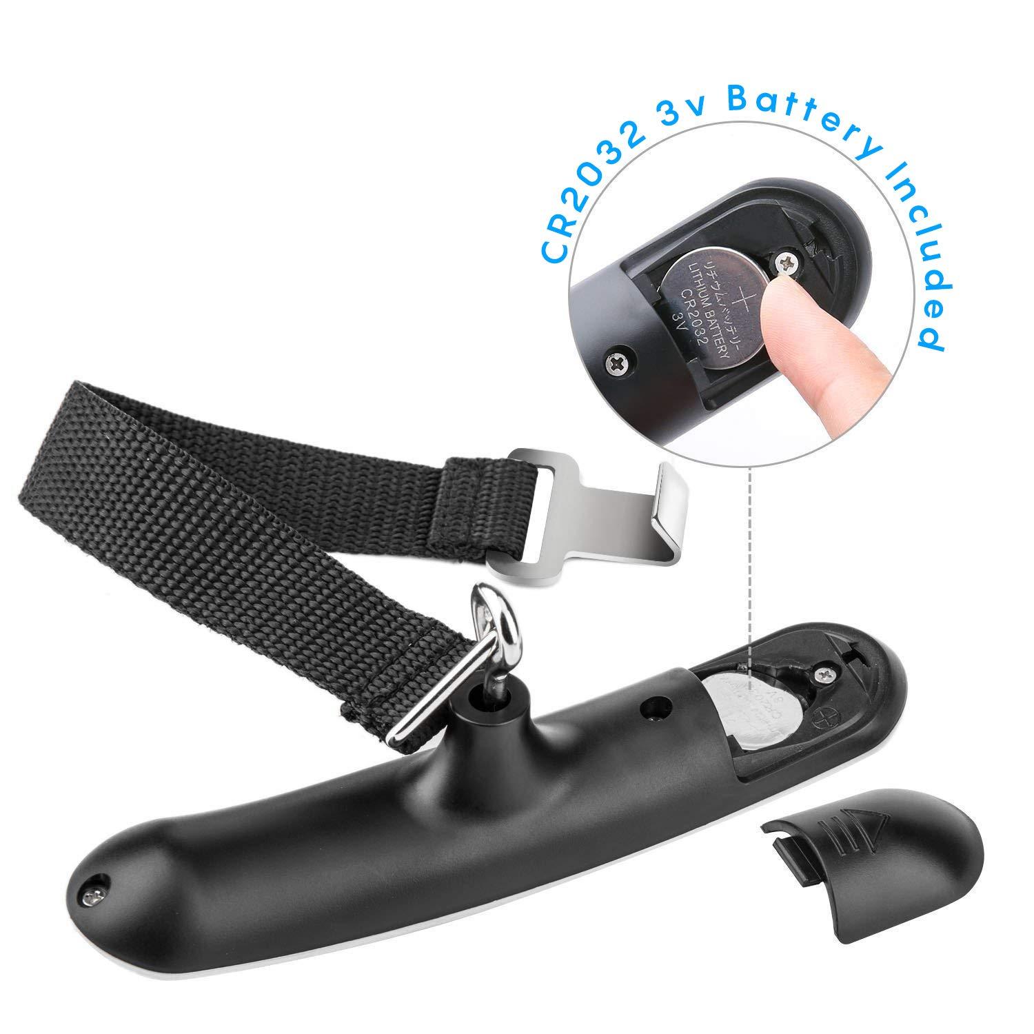 Digital Luggage Scale Vacation Travel Essentials Accessories Gifts for Traveler Portable Suitcase Handheld Weight Scale 110 lbs Hanging Baggage Travel Must Haves - Image 8