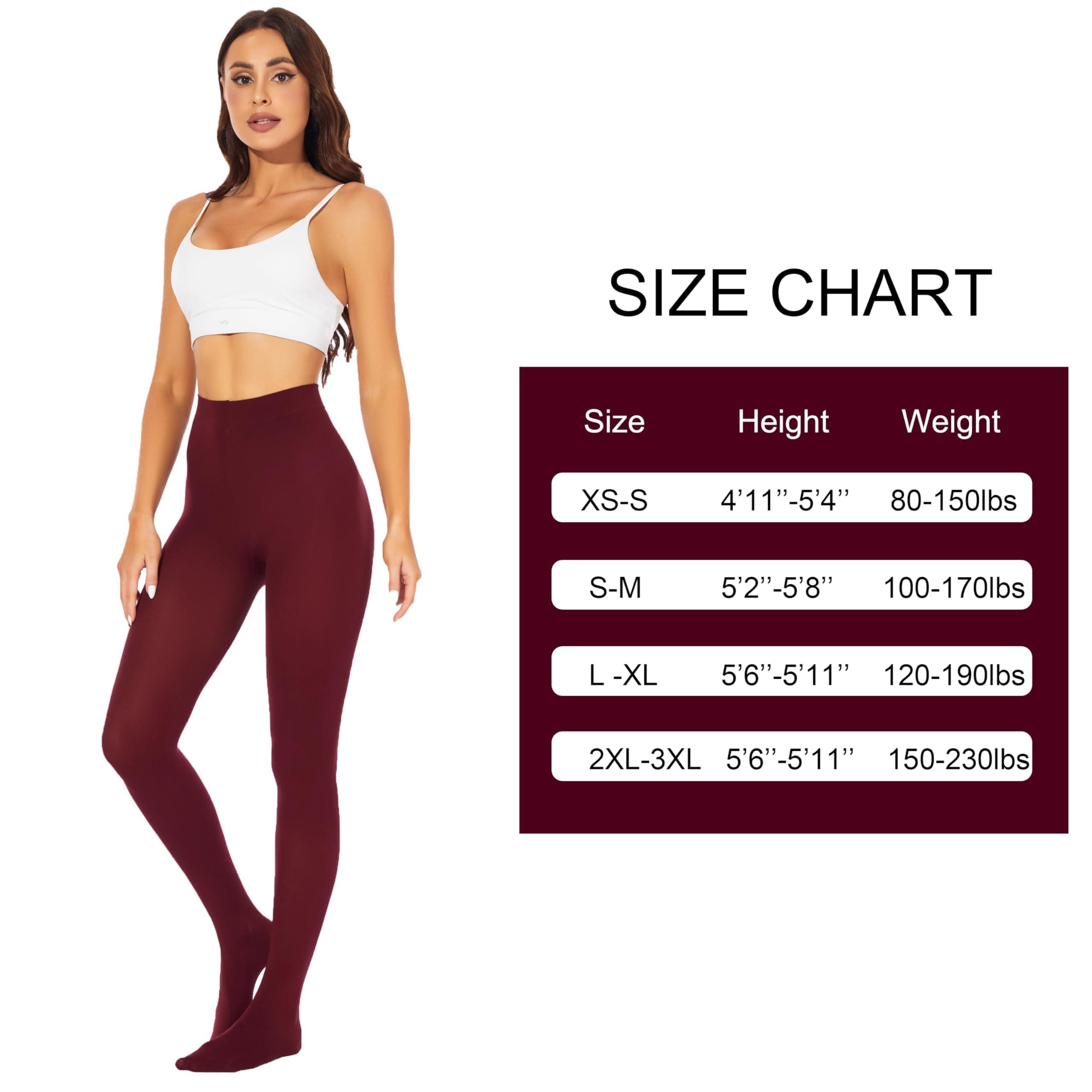 HeyUU Women's 80D Ultra Soft Opaque Tights, High Waist Solid Color Footed Pantyhose with 29 Colors - Image 3