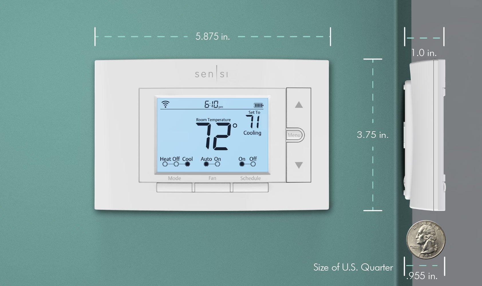 Sensi Smart Thermostat, 100 Years Of Expertise, Wi-Fi, Data Privacy, Programmable, Easy DIY Install, Works With Alexa, Energy Star Certified, Mobile App, ST55 - Image 3