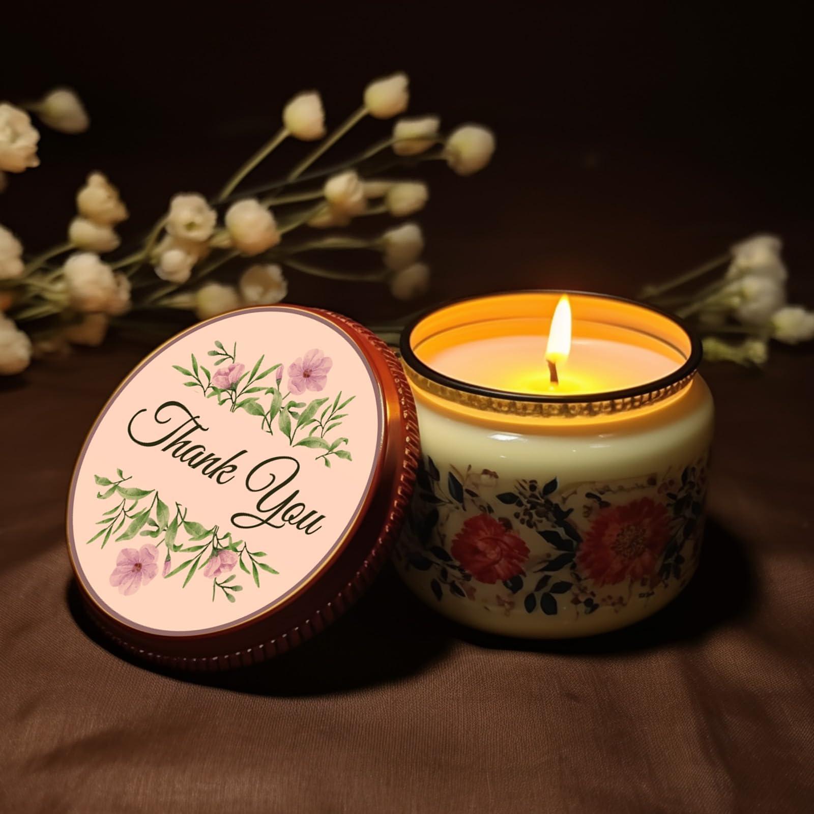 Sontanbao 500pcs Thank You Stickers 2 inch Round, Classic Flower Waterproof Floral Stickers for Packaging, Thank You for Supporting My Small Business, Easy to Peel Off - Image 6