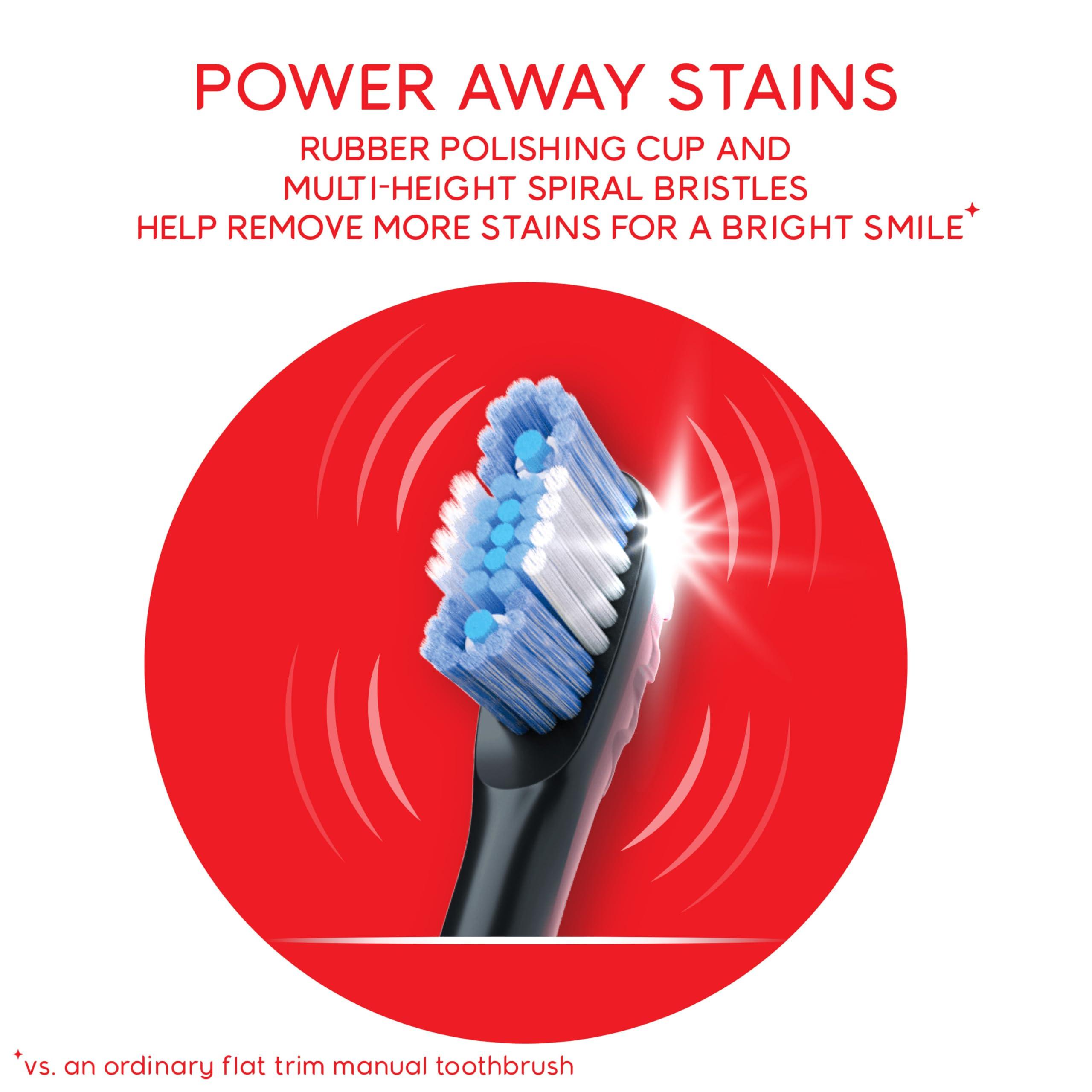 Colgate 360 Optic White Pro-Series Battery Black Toothbrush - Image 4