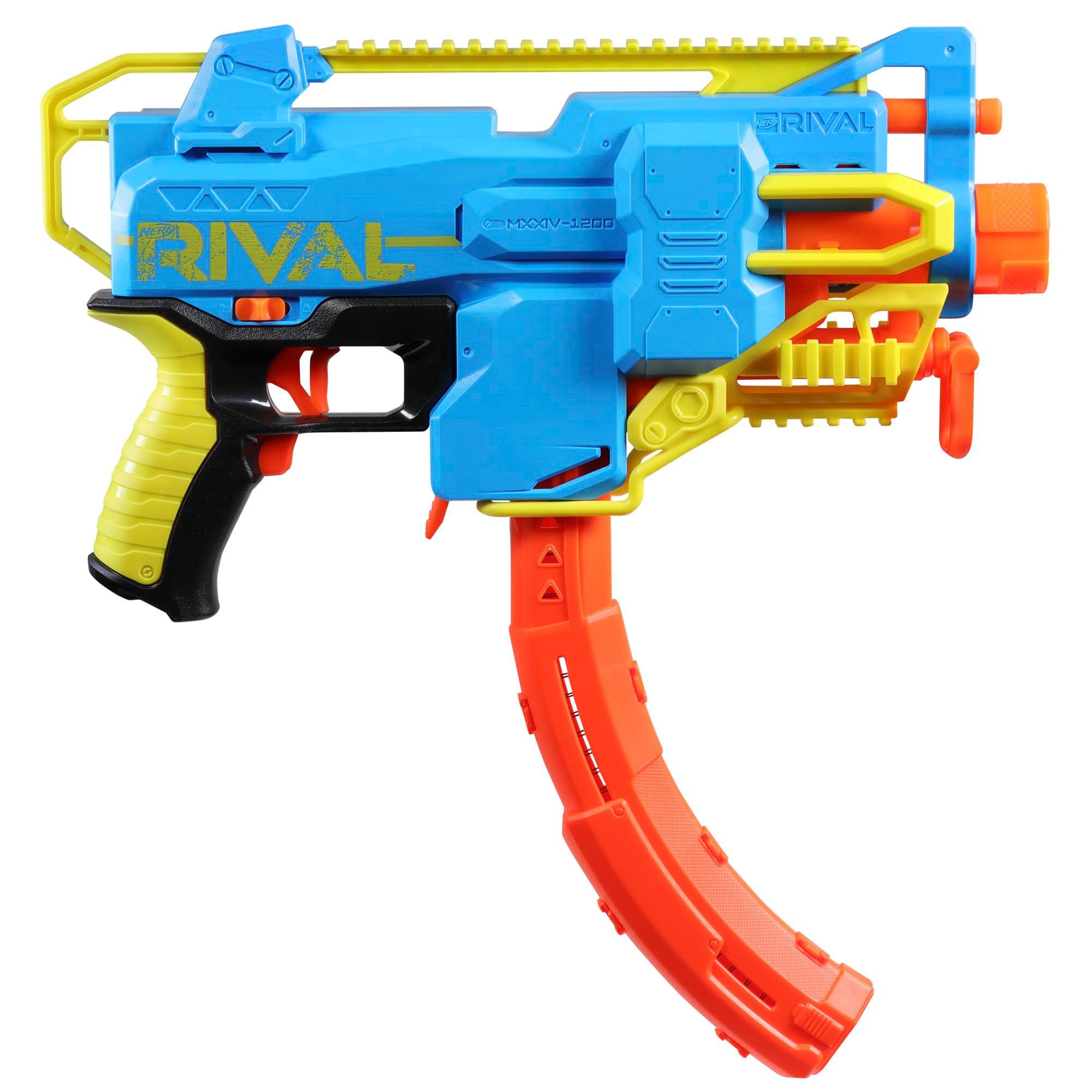 Nerf Rival Challenger MXXIV-1200 Motorized Blaster, Curved 12 Round Magazine, 18 Nerf Rival Accu-Rounds, Gifts for Teens - Image 3