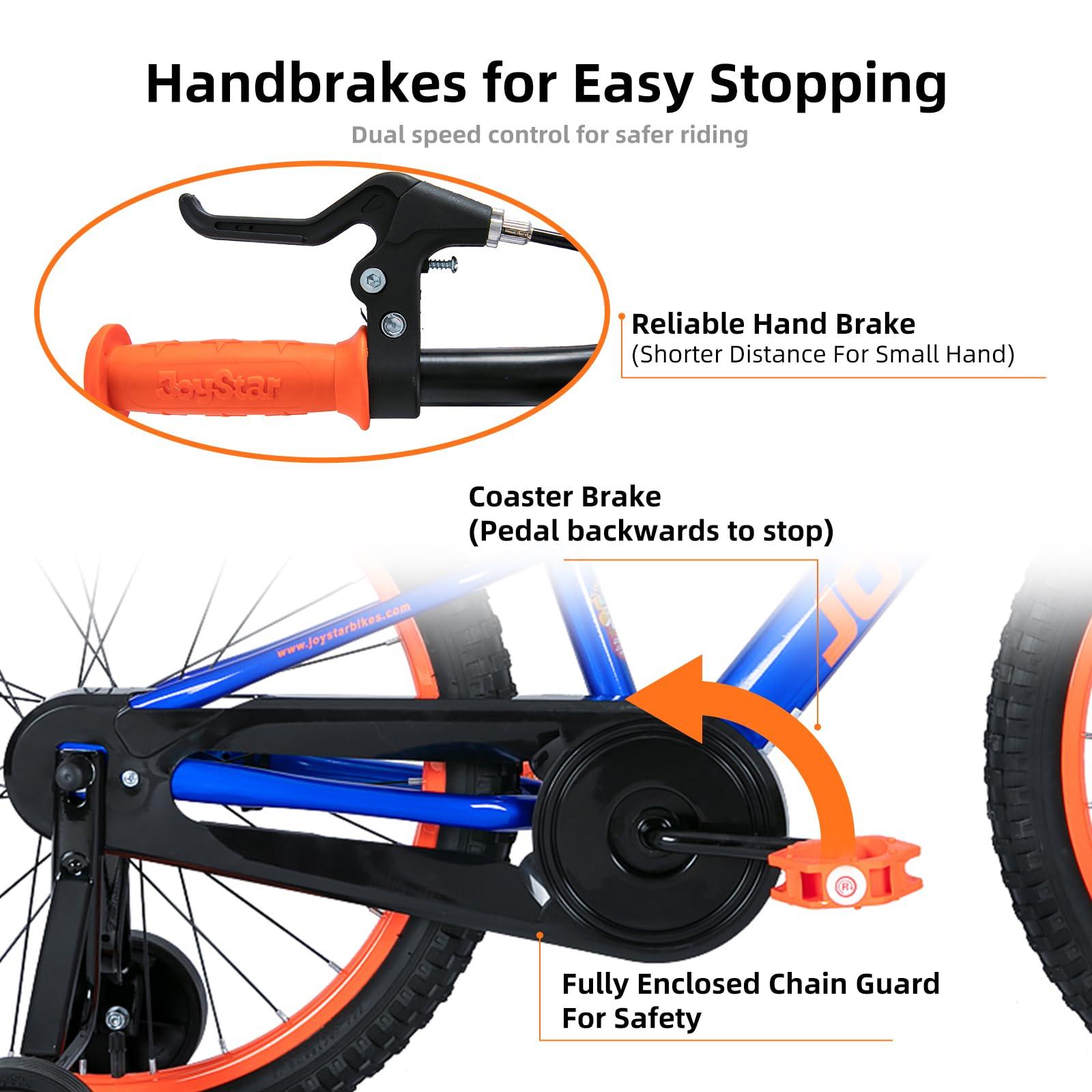 JOYSTAR NEO 20 Inch Kids Bike for Ages 6-10 Years Old Boys & Girls, 20 Inch Wheels Kids Mountain Bike with Training Wheels & Handbrake, Kids' Bicycles, Multiple Colors - Image 3