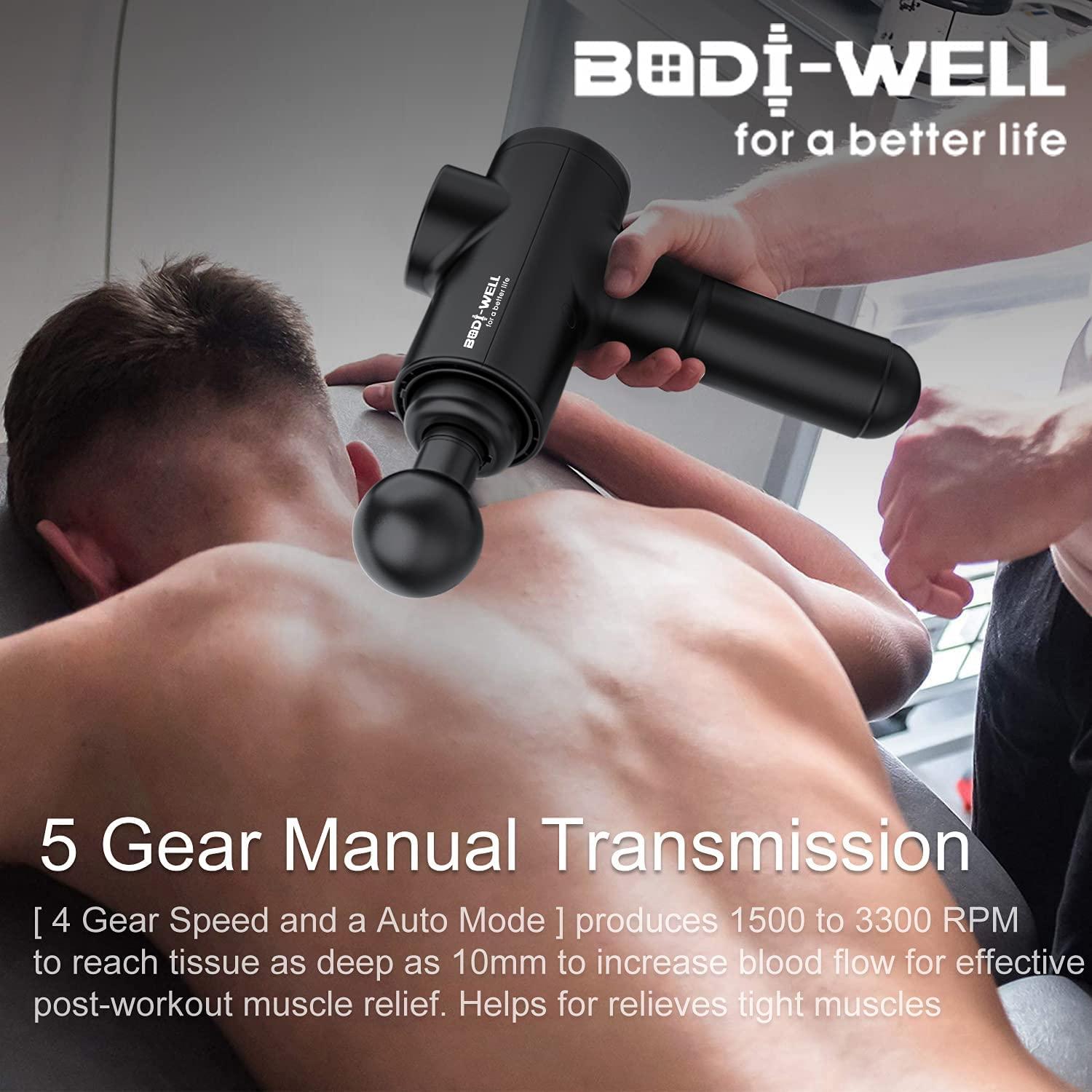 Massage Gun Deep Tissue - Back Muscle Massager w/High Torque Motor for Back Pain, Shoulder, Neck, Body, All Muscles Recover & Massage - Image 6