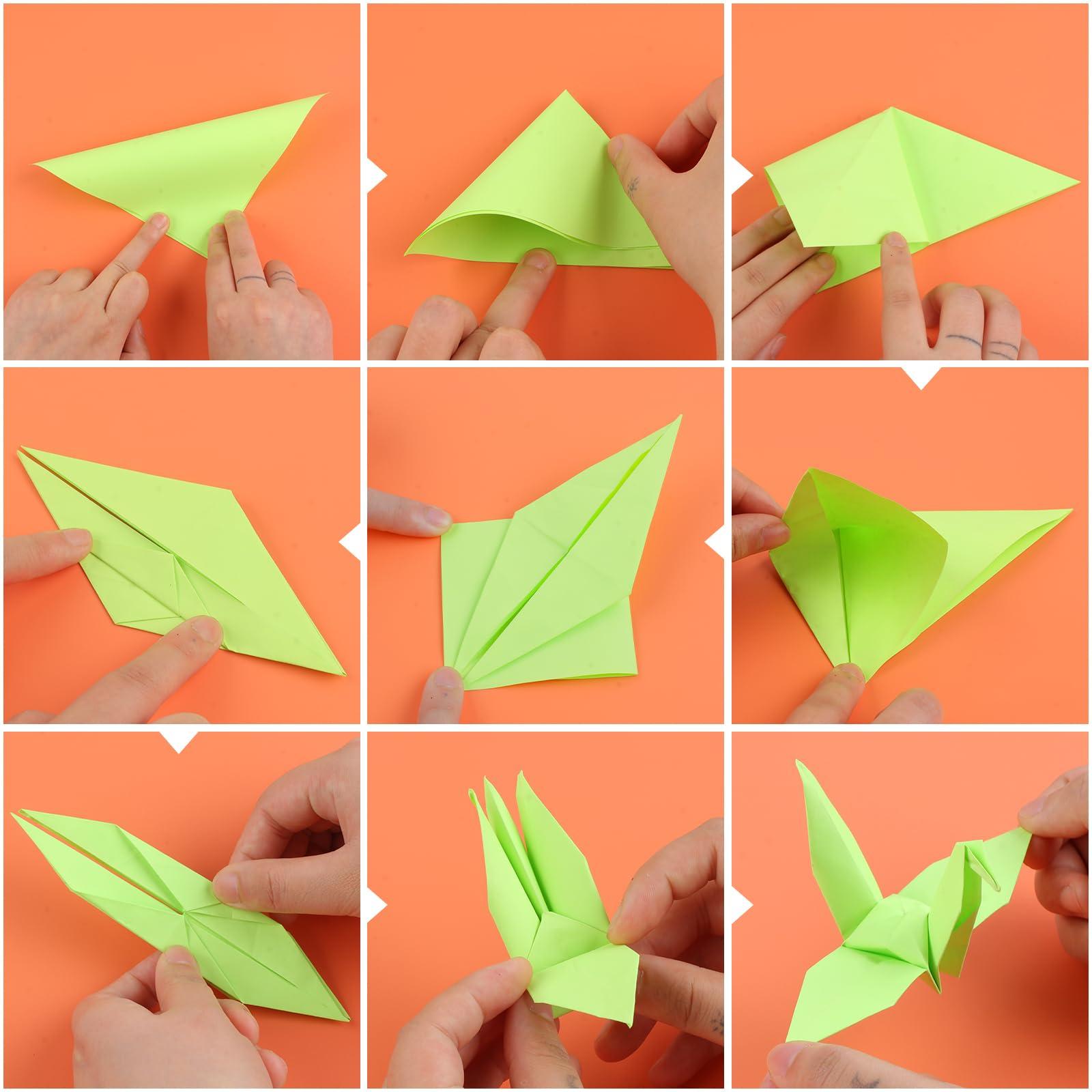 300 Sheets 6" Square Origami Paper, 20 Colors Origami Paper 6x6, Double Sided Color Origami Papers for Beginner, Origami Paper for Arts and Crafts - Image 8