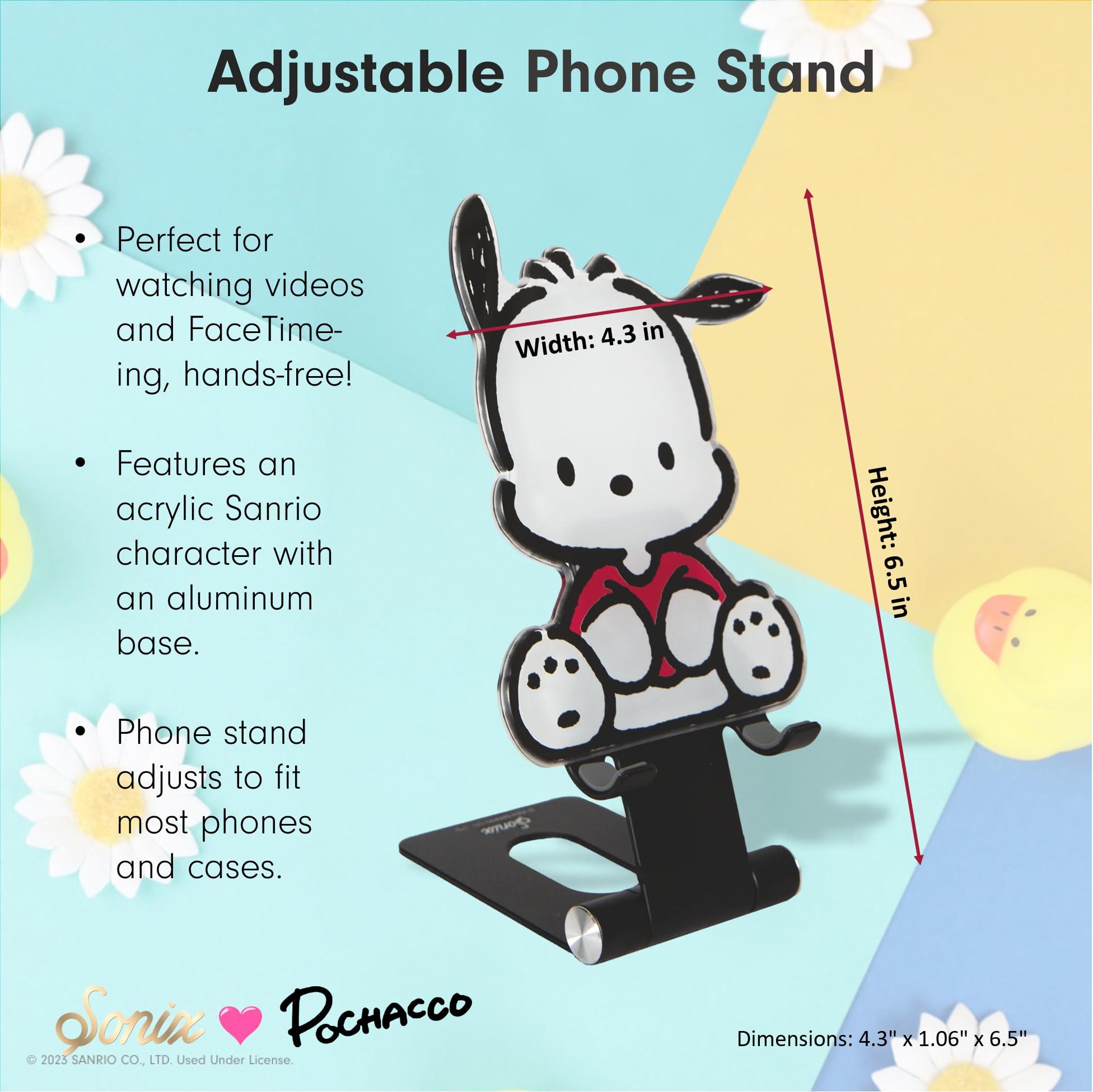 Sonix x Sanrio Character Phone Stand | Adjustable Cell Phone Holder, Desk Stand, Dock | Pochacco - Image 5