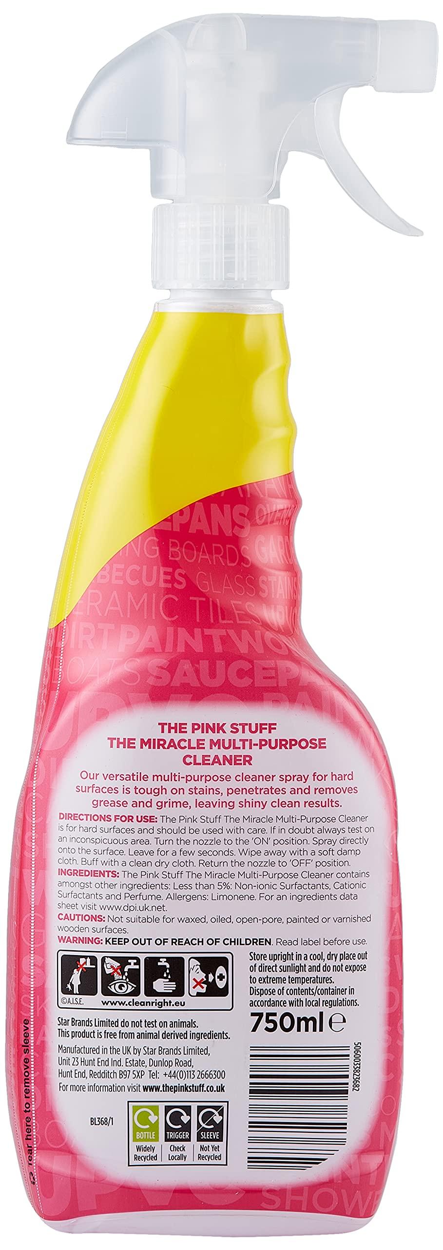 Stardrops - The Pink Stuff Miracle Multi-Purpose Cleaner – Removes Grease, Grime, and Stains on Kitchens, Bathrooms, Floors, and More - Image 2