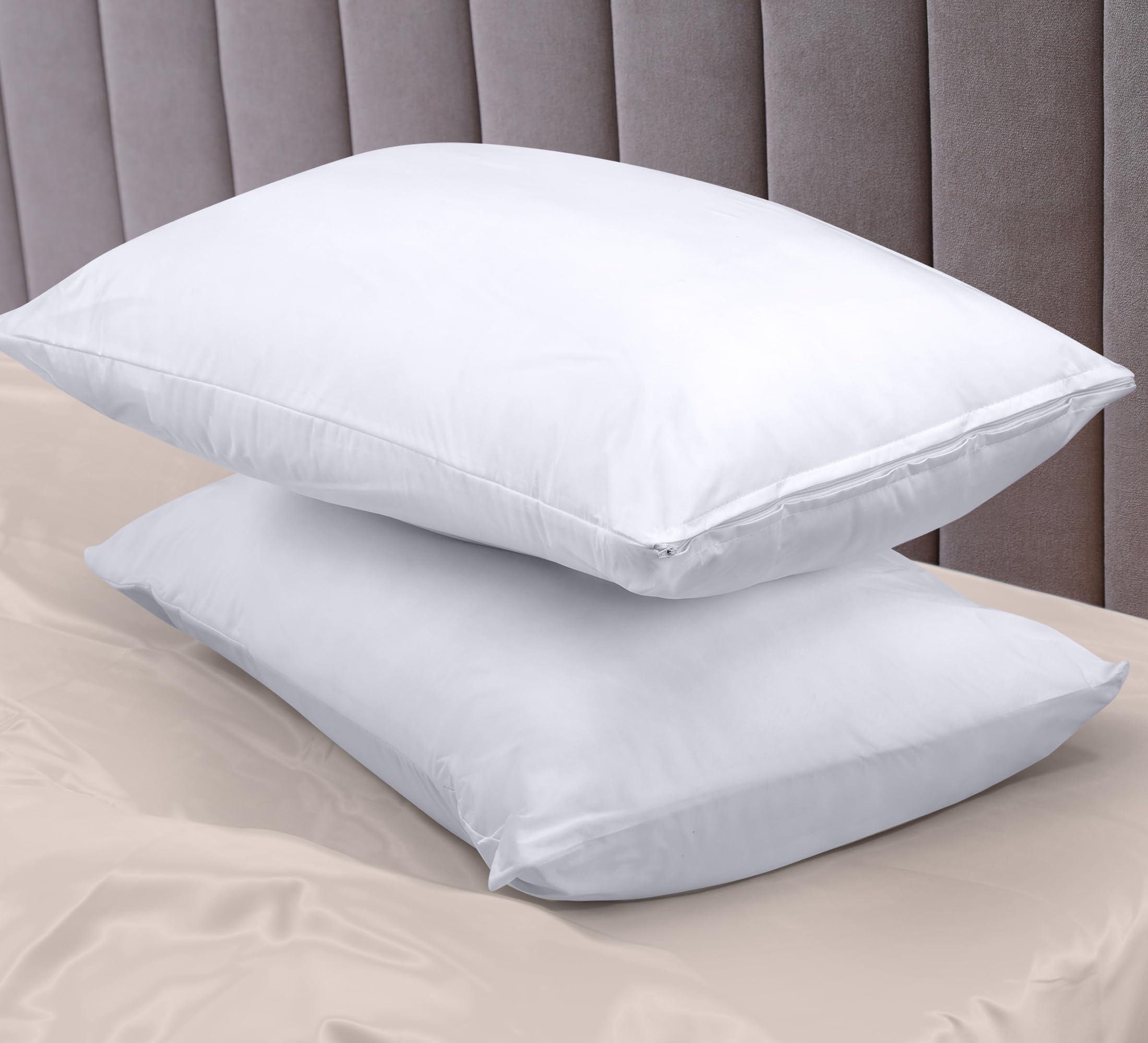 Utopia Bedding Waterproof Pillow Protectors Zippered Queen Size (2 Pack, White), Zippered Pillowcases, Bed Bug Proof Pillow Encasement Covers 20 x 28 Inches - Image 7