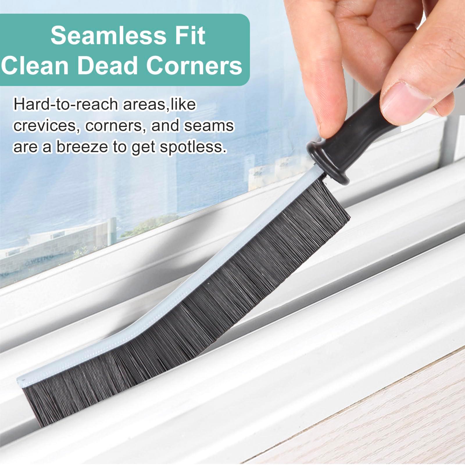 Crevice Cleaning Brush, Multifunctional Hard-Bristled Gap Scrub Brush, 2025 New Multifunctional Gap Cleaning Brush Tool, Dead Corners Brushes for Bathroom Kitchen Tiles Window Door Slots, 3pcs - Image 3