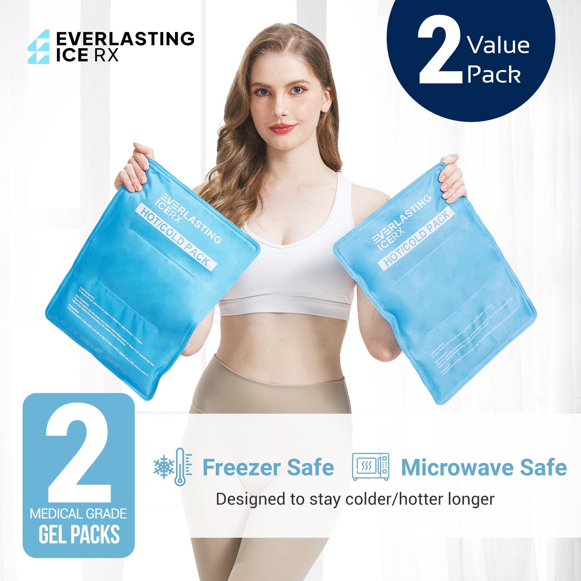 Reusable Ice Pack for Injuries | 11" x 14.5" - 2 Pack XL | Hot & Cold Pack | Large Ice Pack for Back Pain Relief, Soft Ice Packs Reusable, Flexible When Frozen - Image 5