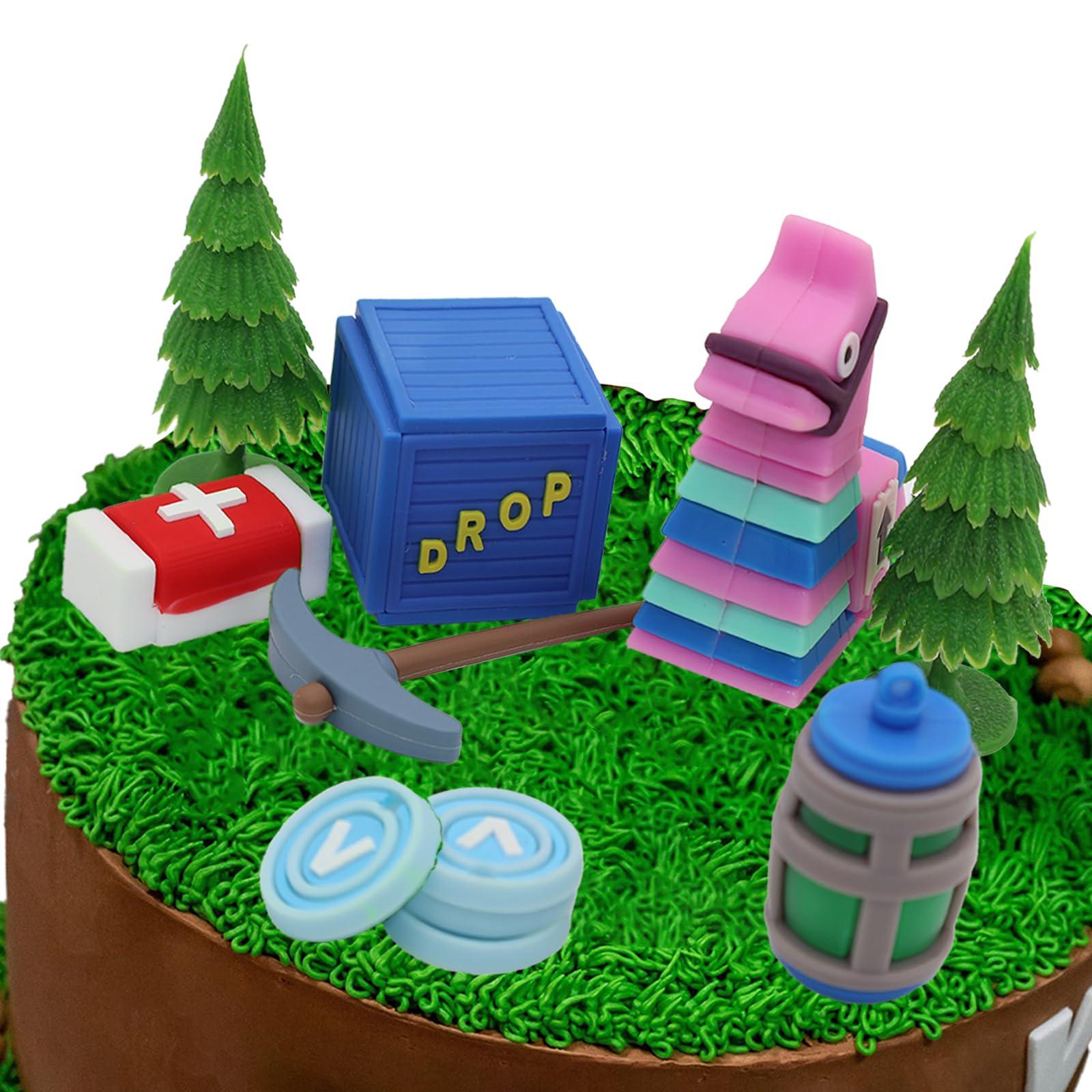 BiBo Game Cake Topper, Happy Birthday Cupcake Toppers Decorations Supplies Set for Game Theme Party Handmade Cake Decor DIY. - Image 5