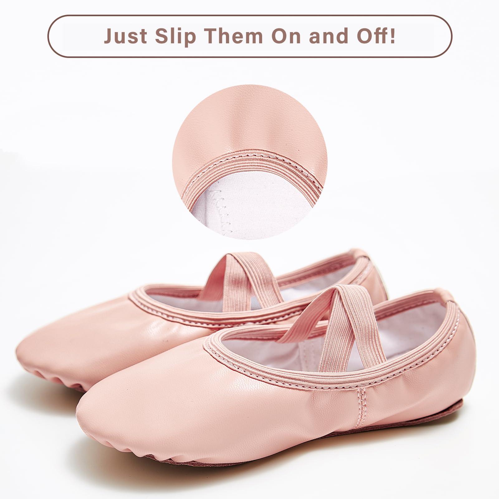 Stelle Ballet Shoes for Girls Toddler Dance Slippers Soft Leather Ballerina Boys Shoes for Toddler/Little Kid/Big Kid/Women - Image 5