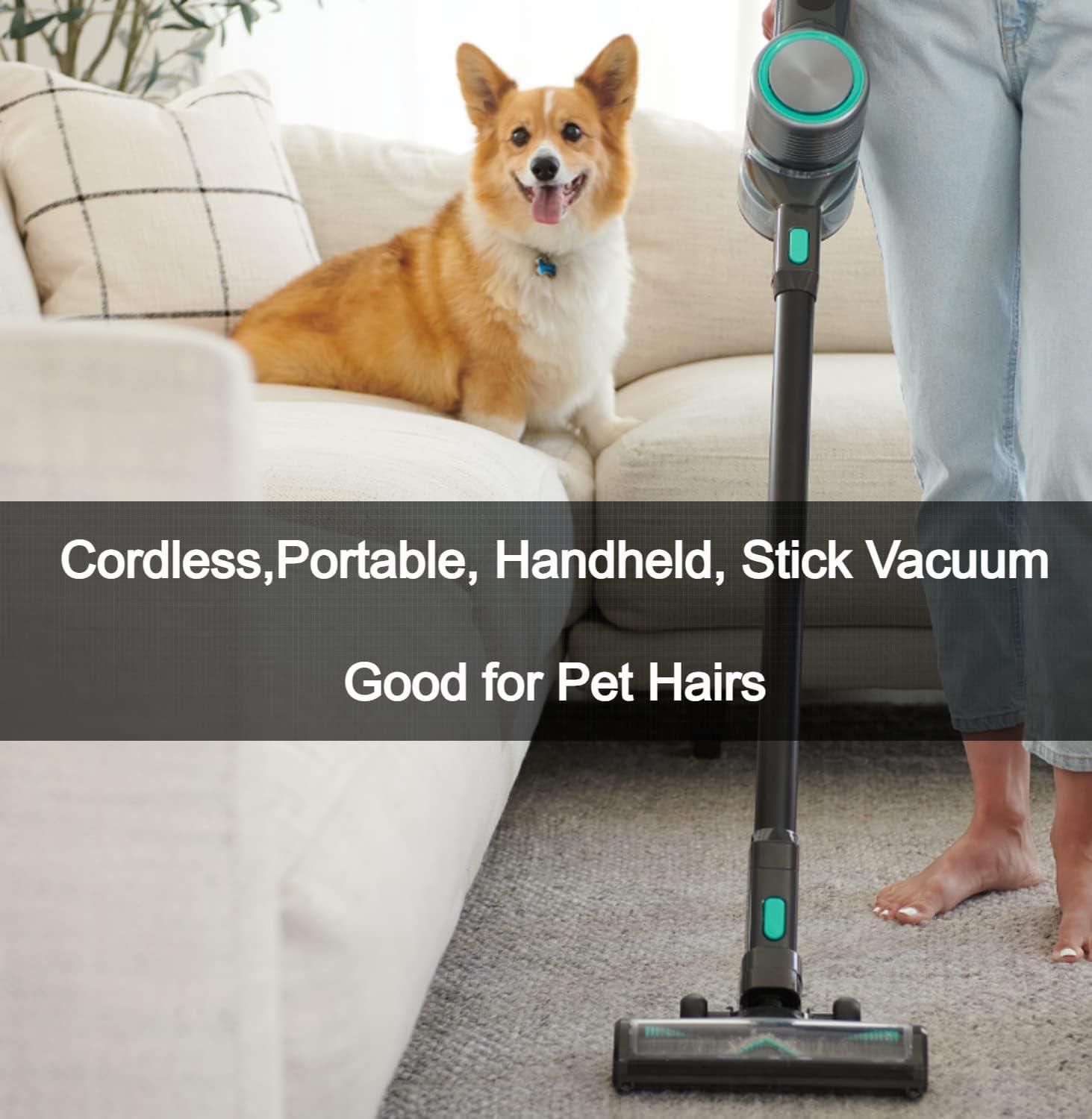 Wyze Cordless Vacuum Cleaner with 20000Pa Powerful Suction, Lightweight Stick with HEPA Filter, 300W Powerful Brushless Motor, 40mins Runtime for Home Hard Floor Carpet Pet Hair - Image 3