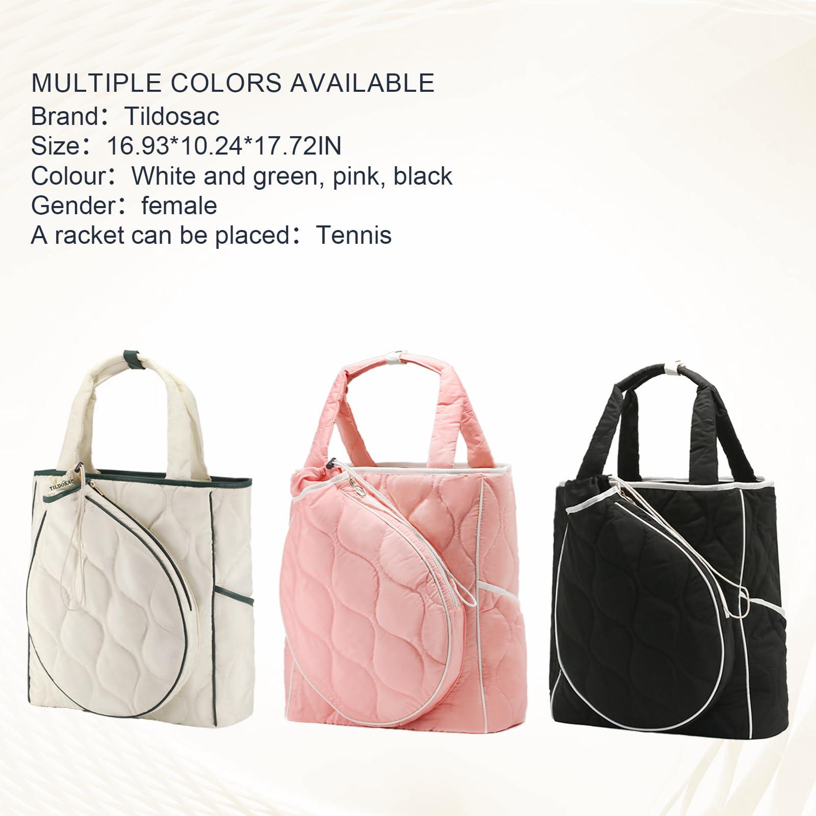 CCGTIOR 2-in-1 Tennis Tote Bag & Tennis Racket Backpack – Extra-Large Quilted Pickleball Racquet Bags, Water-Resistant & Lightweight for Men & Women - Image 9