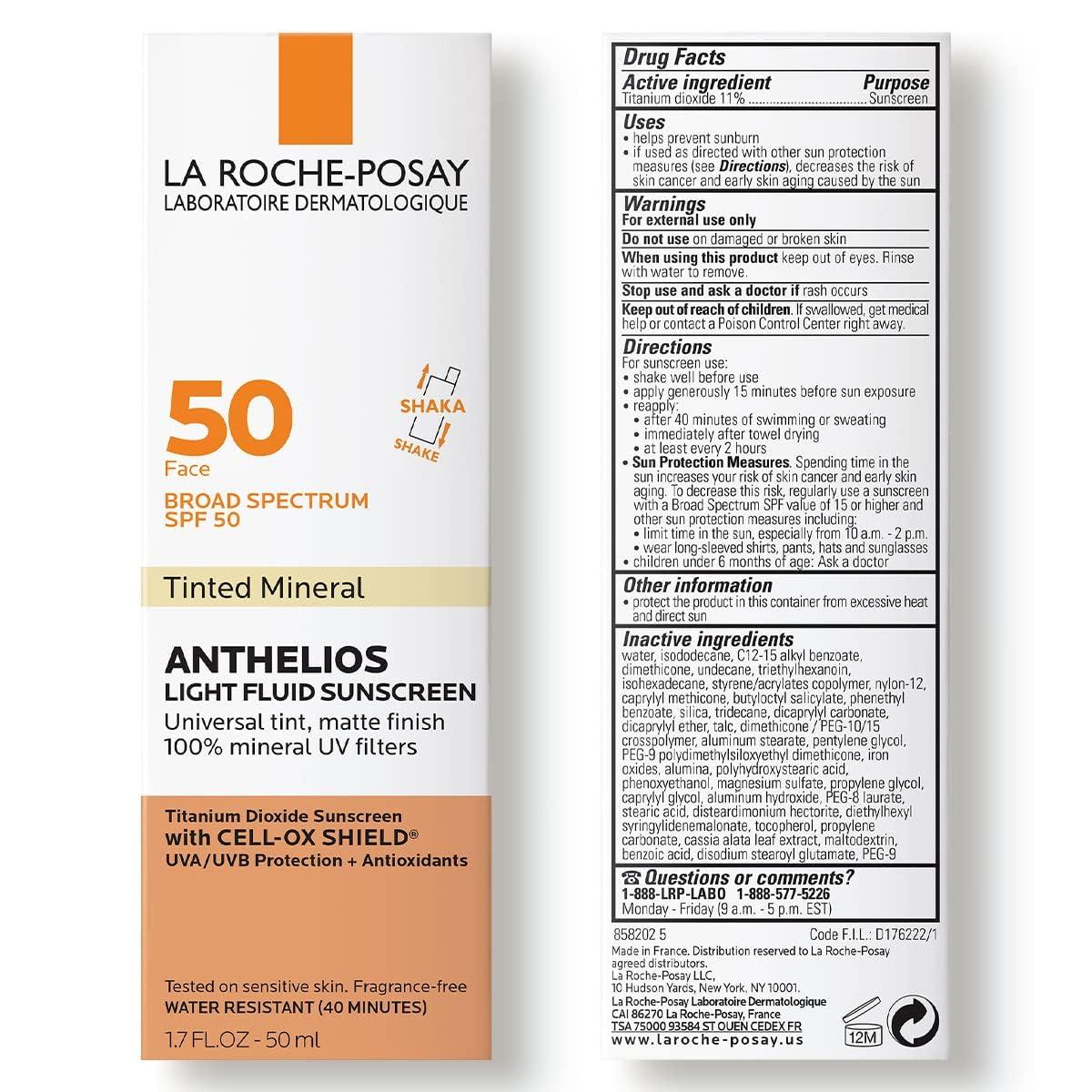 La Roche-Posay Anthelios Tinted Sunscreen SPF 40+, Broad Spectrum SPF + Antioxidants, Titanium Dioxide & Zinc Oxide Sunscreen, 4 Flexible Shades With No White Cast, Oil Free & Oxybenzone Free - Image 2