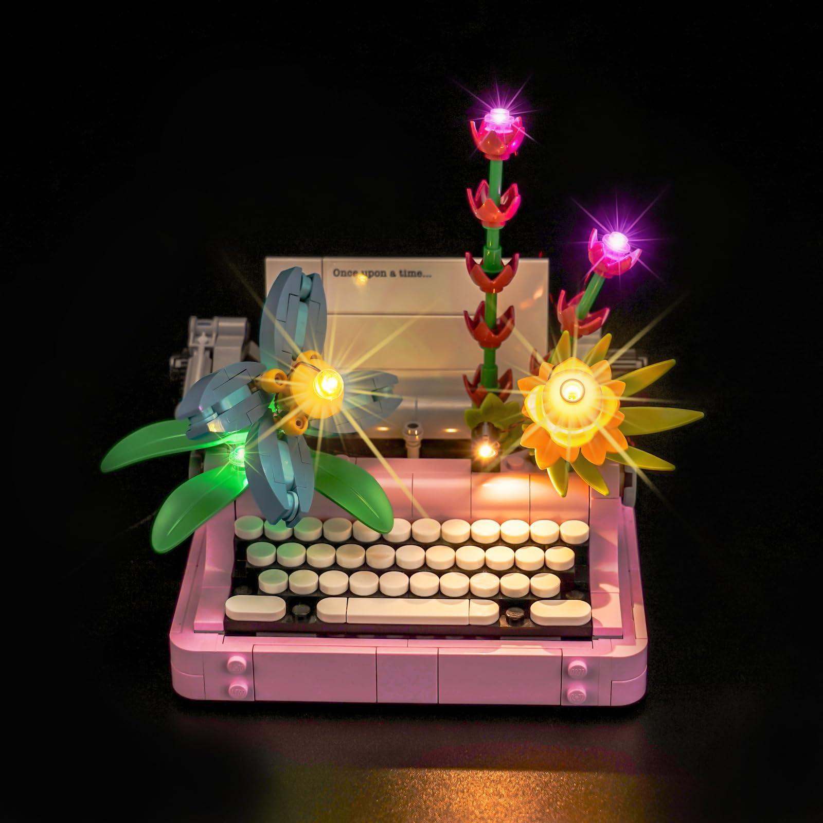 Brickshining LED Lighting Compatible with Lego Creator 3 in 1 Typewriter with Flowers, Light Kit Compatible with Lego 31169 Typewriter, NOT Included The Model Set - Image 3