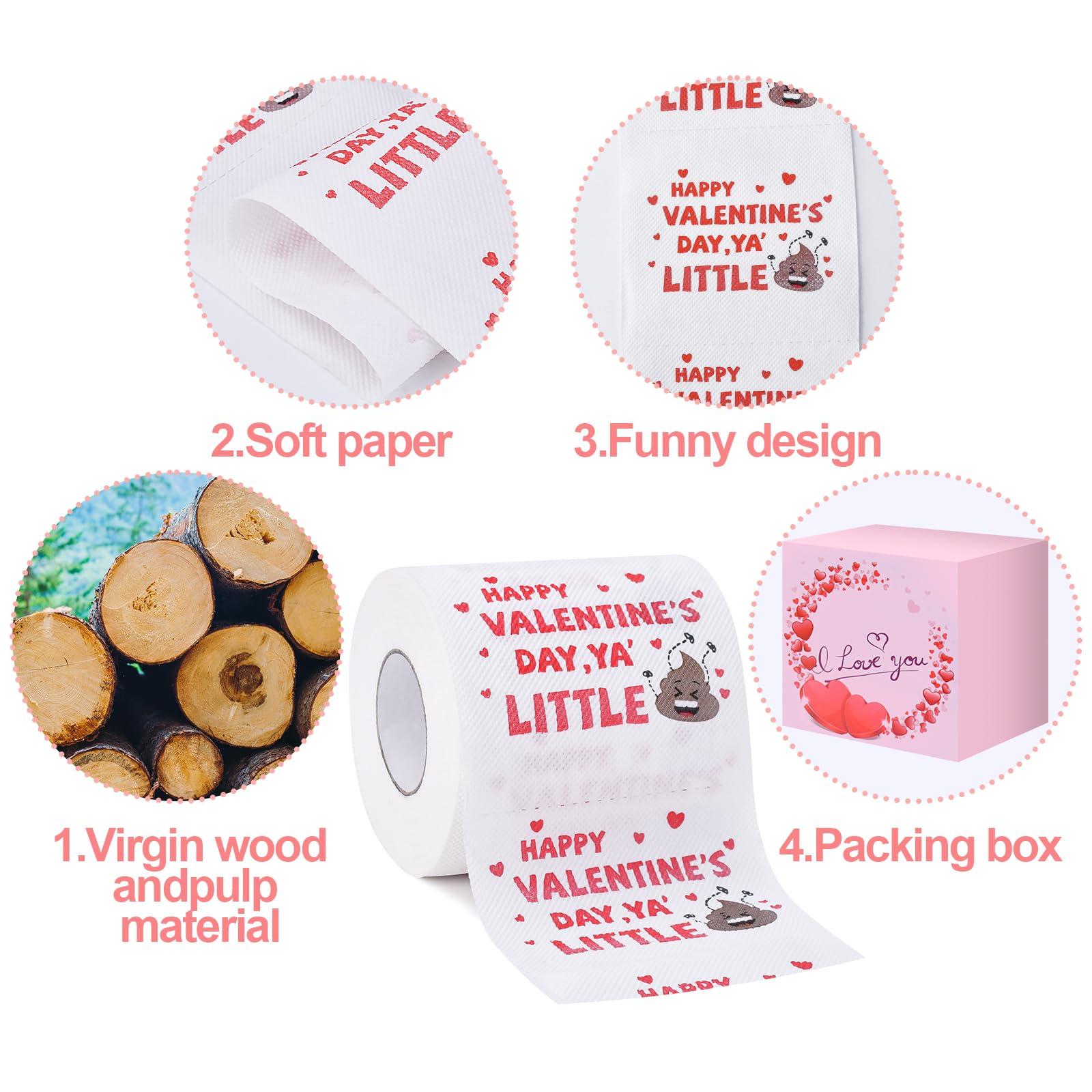 Valentines Gifts for Him Her, Romantic Novelty Gifts Toilet Paper, Funny Gag Gifts for Adults Men Women Boyfriend Girlfriend, Valentines Decor/Decorations for Party Supplies Valentine's Christmas - Image 3