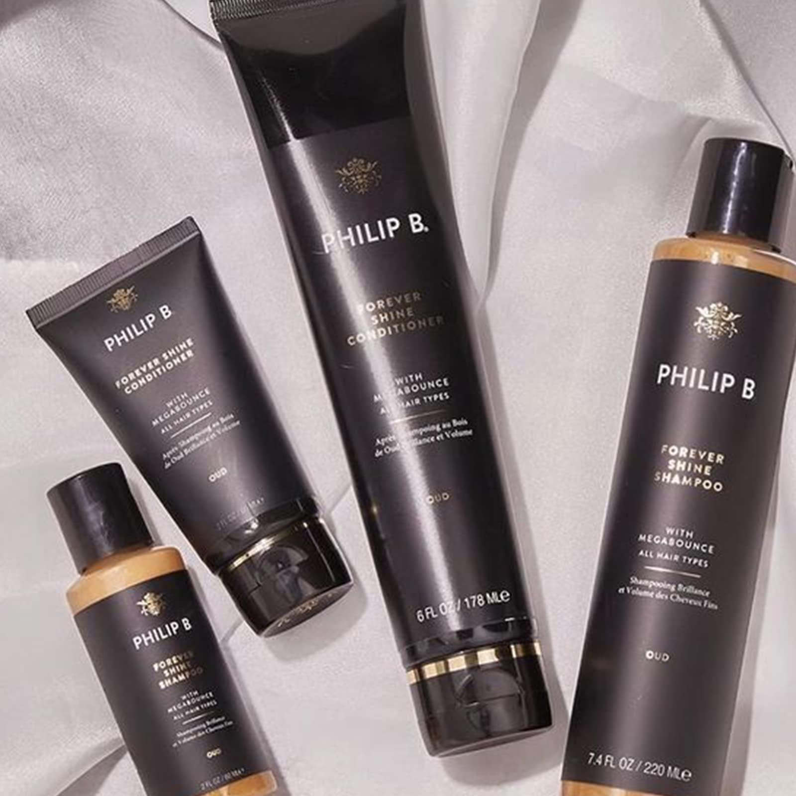 PHILIP B. Forever Shine Hair Conditioner With Notes of Pure Oud, 32 oz. (947 ml) - With Megabounce, Add Volume & Shine for Days, For All Hair Types - Image 6