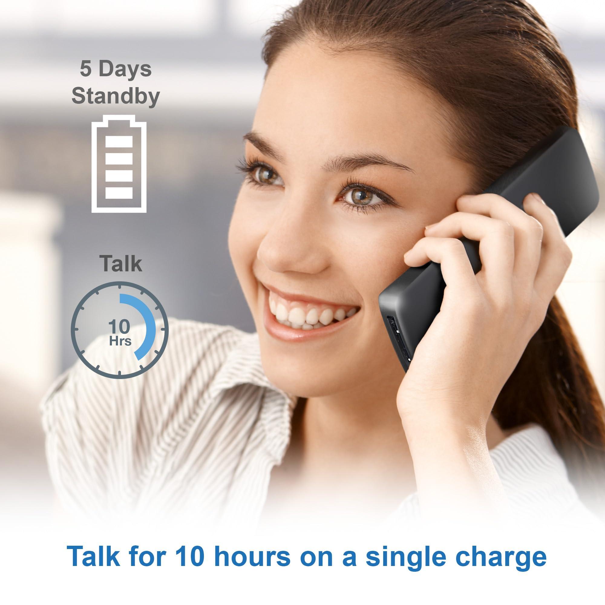 AT&T GL2101-2 DECT 6.0 2-Handset Cordless Home Phone with Call Block, Caller ID, Full-Duplex Handset Speakerphone, 2" White Backlit Display, Lighted Keypad (Graphite & Black) - Image 9