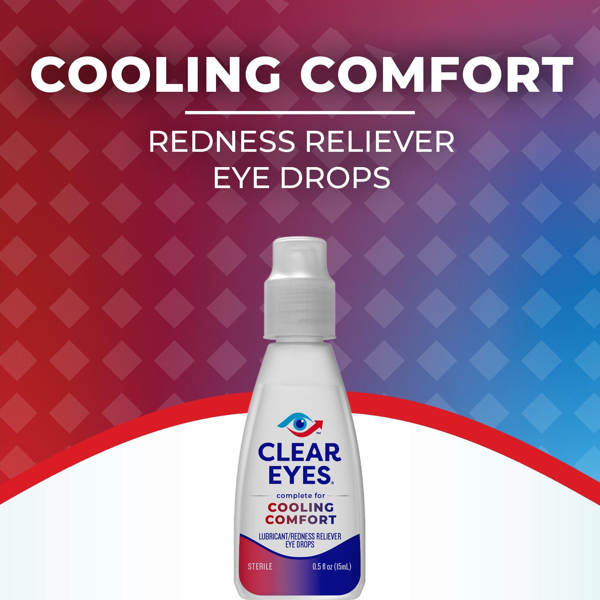 Clear Eyes Cooling Comfort Relief Eye Drops, 0.5 Fl Oz - Image 6