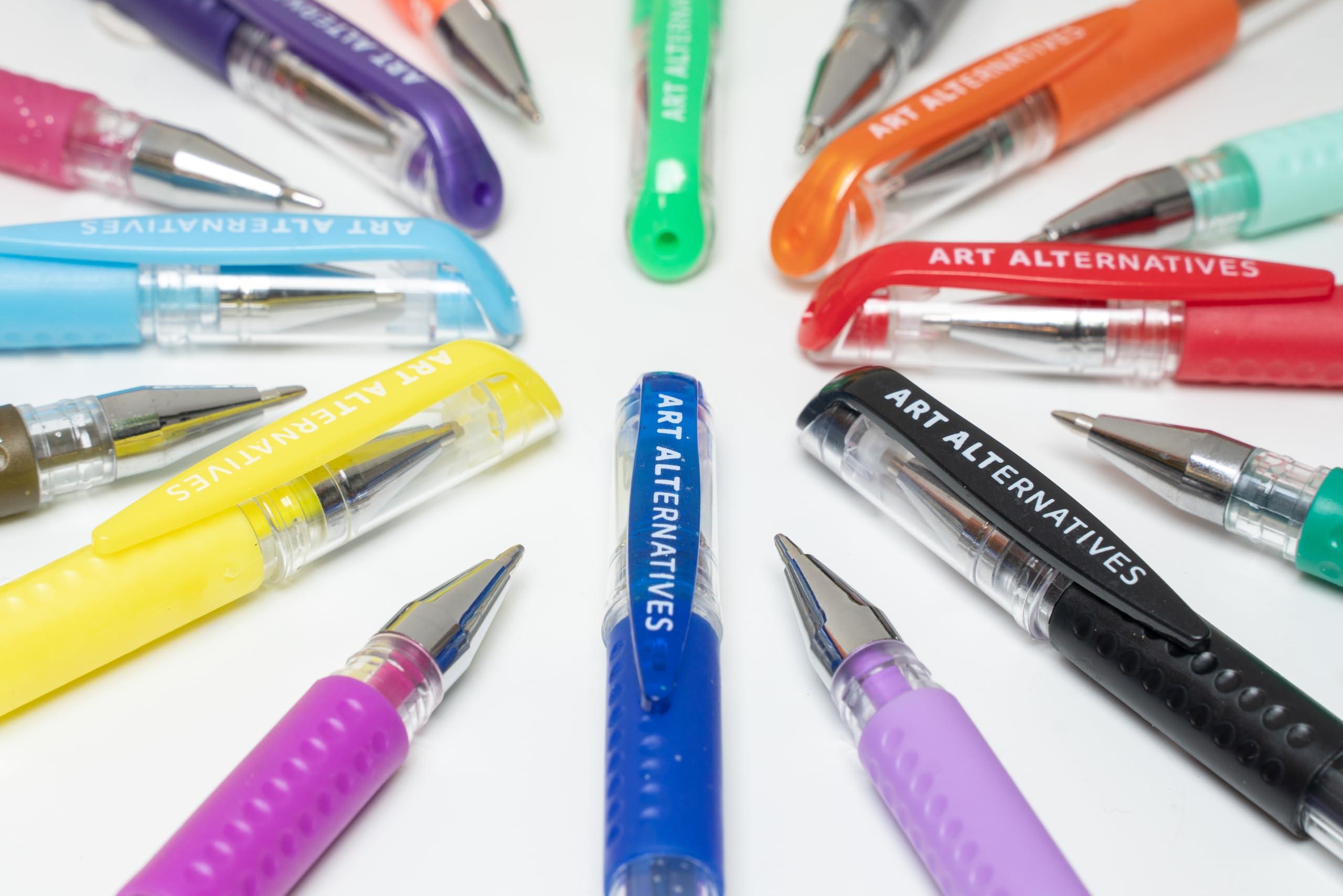 Art Alternatives Gel Pen, White - Ballpoint - Non-Smear + Quick Dry - Writing, Drawing, Coloring, Journal, Planner - Image 2