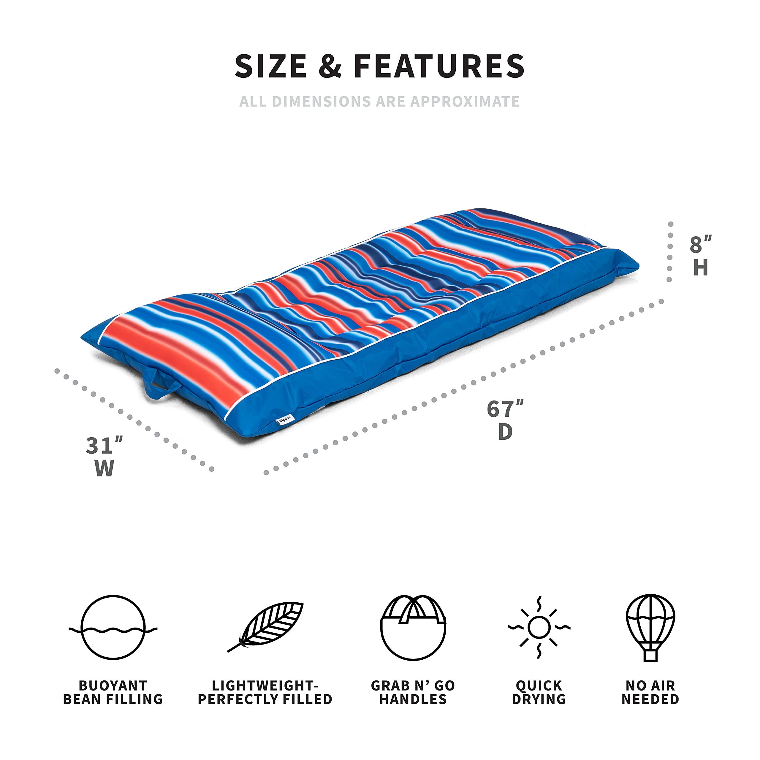 Big Joe Kona Hammock No Inflation Needed Pool Lounger with Headrest, Quick Draining Fabric, 4 feet Big - Image 11