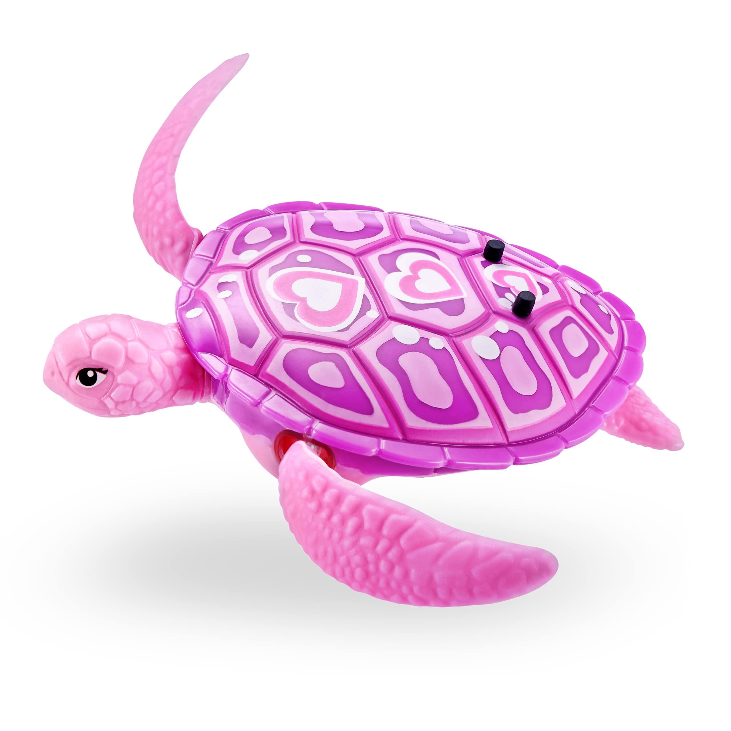 ROBO ALIVE Robo Turtle Robotic Swimming Turtle (Orange + Blue) by ZURU Water Activated, Comes with Batteries, Amazon Exclusive (2 Pack) - Image 4