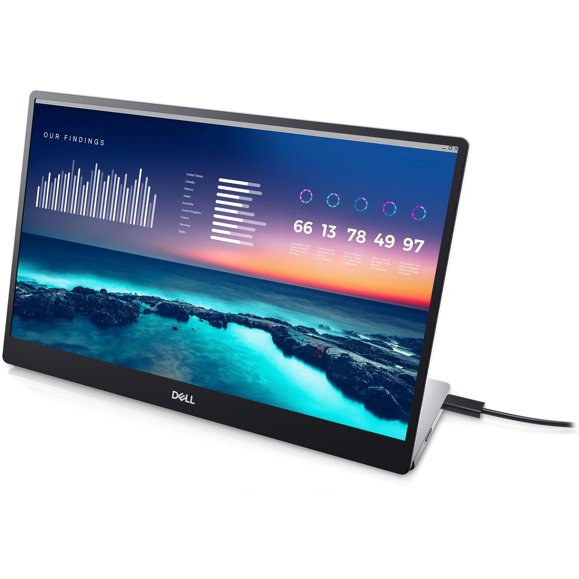Dell 14 Portable Monitor - P1424H - 14-inch Full HD (1080p) 1920 x 1080, IPS Panel, USB-C connectivity, Comfortview, 3-Year Advanced Exchange Service - Silver - Image 7