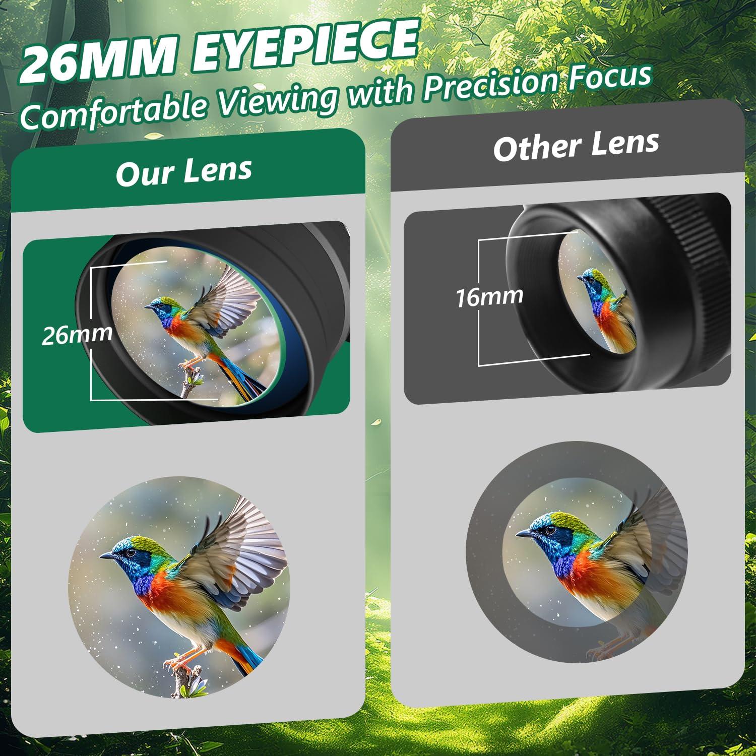 30x50 Binoculars for Adults, High-Powered Compact Professional Binoculars for Bird Watching, Hunting, Sports, Concerts, Travel, Cruise, and Outdoor, Waterproof with Case - Image 2