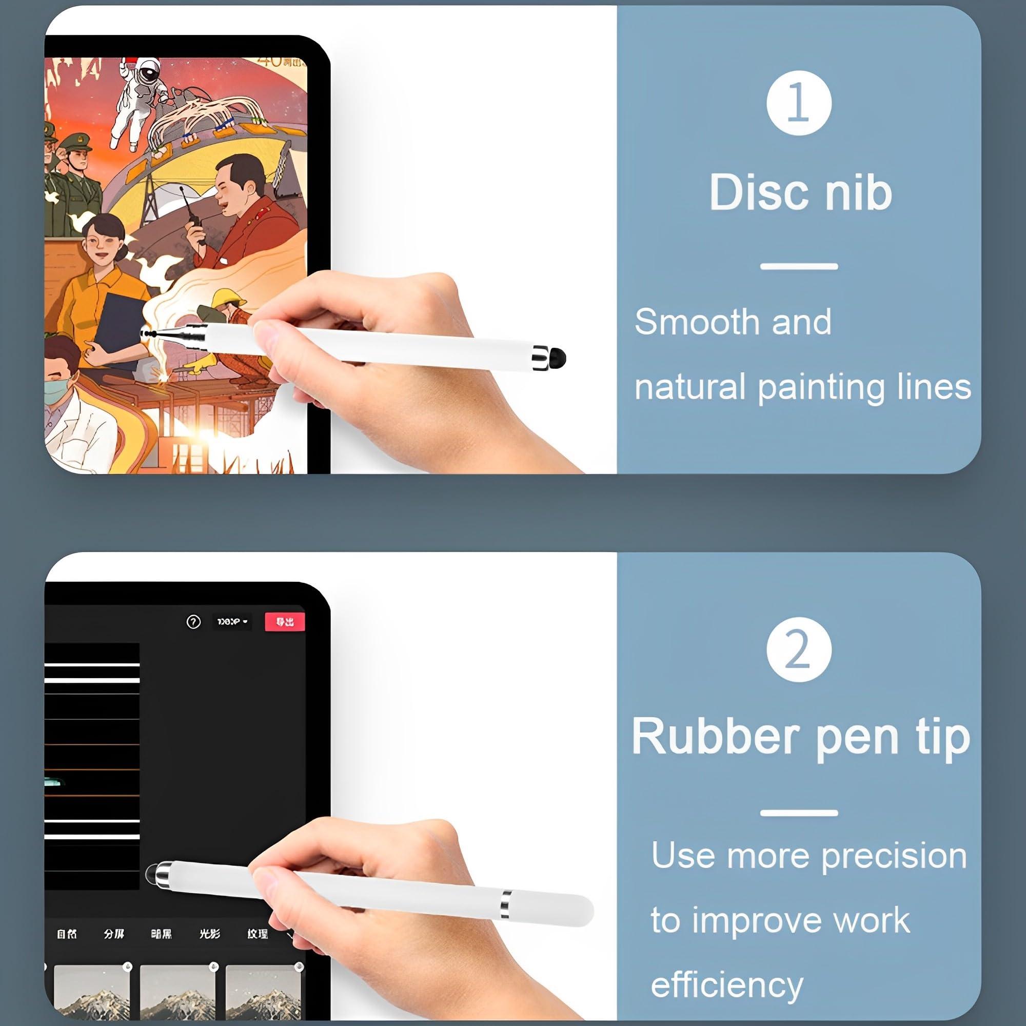 Dxlam 2-in-1 Stylus Pen for Touch Screen, 3pcs High Precision Universal Stylus Pen for iPad Compatible with Apple, iPhone, iPad, Android, Microsoft Tablets, Phones - Image 4