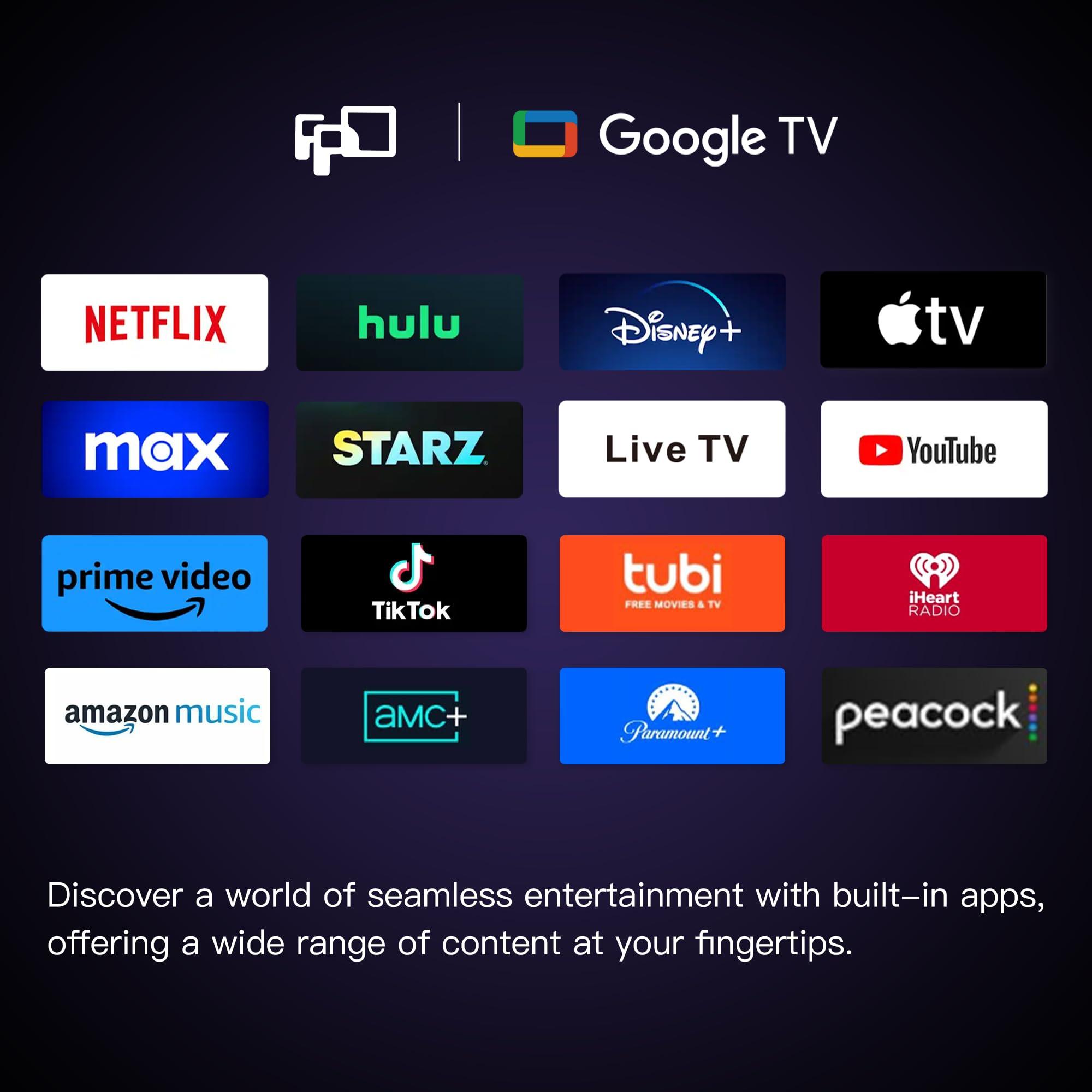 FPD Palette-Series CG43-P3 43-inch Smart TV with Google TV, 1080p, Full HD, HDR 10, Google Play, Chromecast Built-in, Stream Live TV, 2024 Model, Dolby Audio, Voice Remote - Image 4