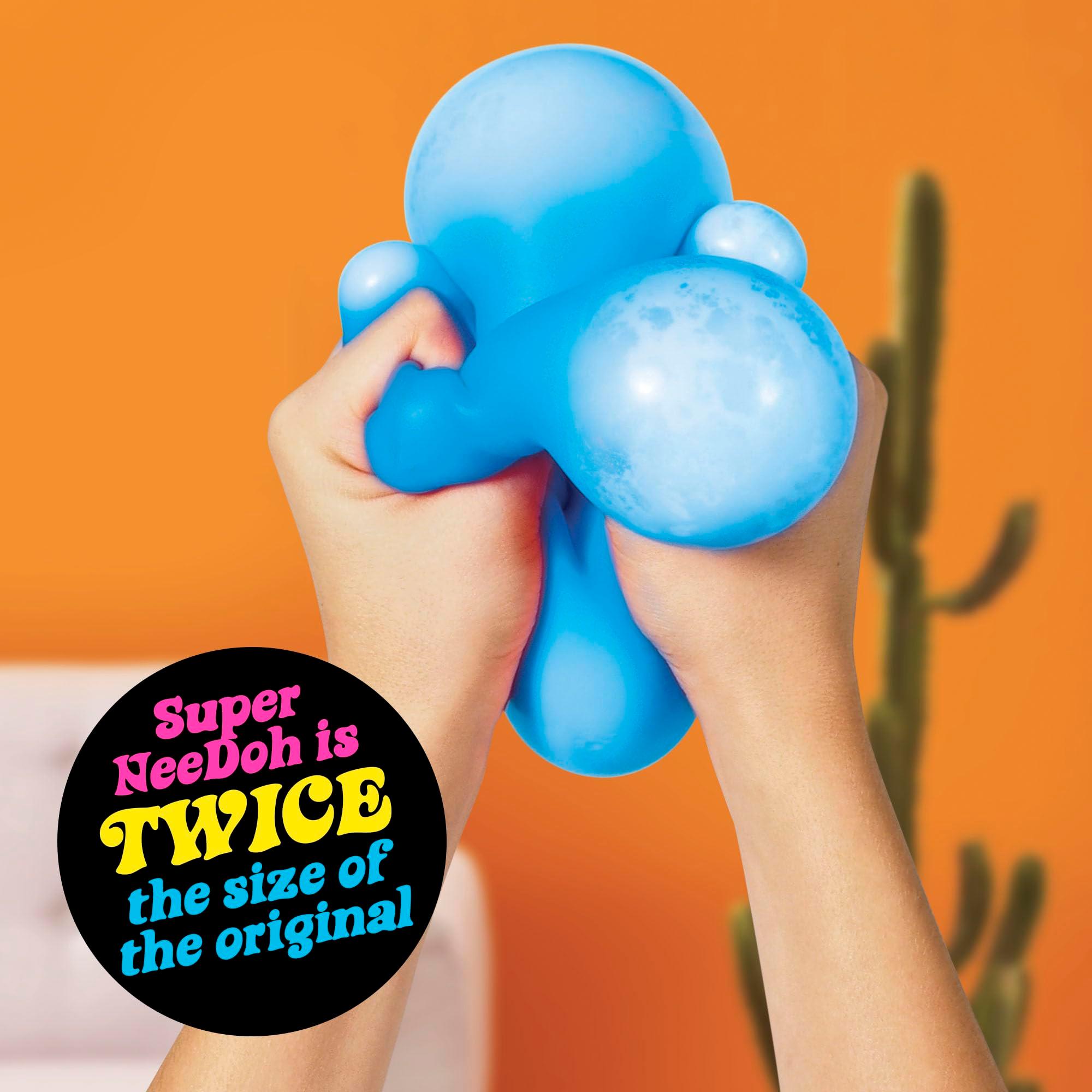 Schylling Brand Original Super Nee Doh Stress Ball Fidget Toy - Huge 4.5" in Diameter - Jumbo Squishy Squeezy Fun - Colors Assorted - Ages 3+ - Image 4