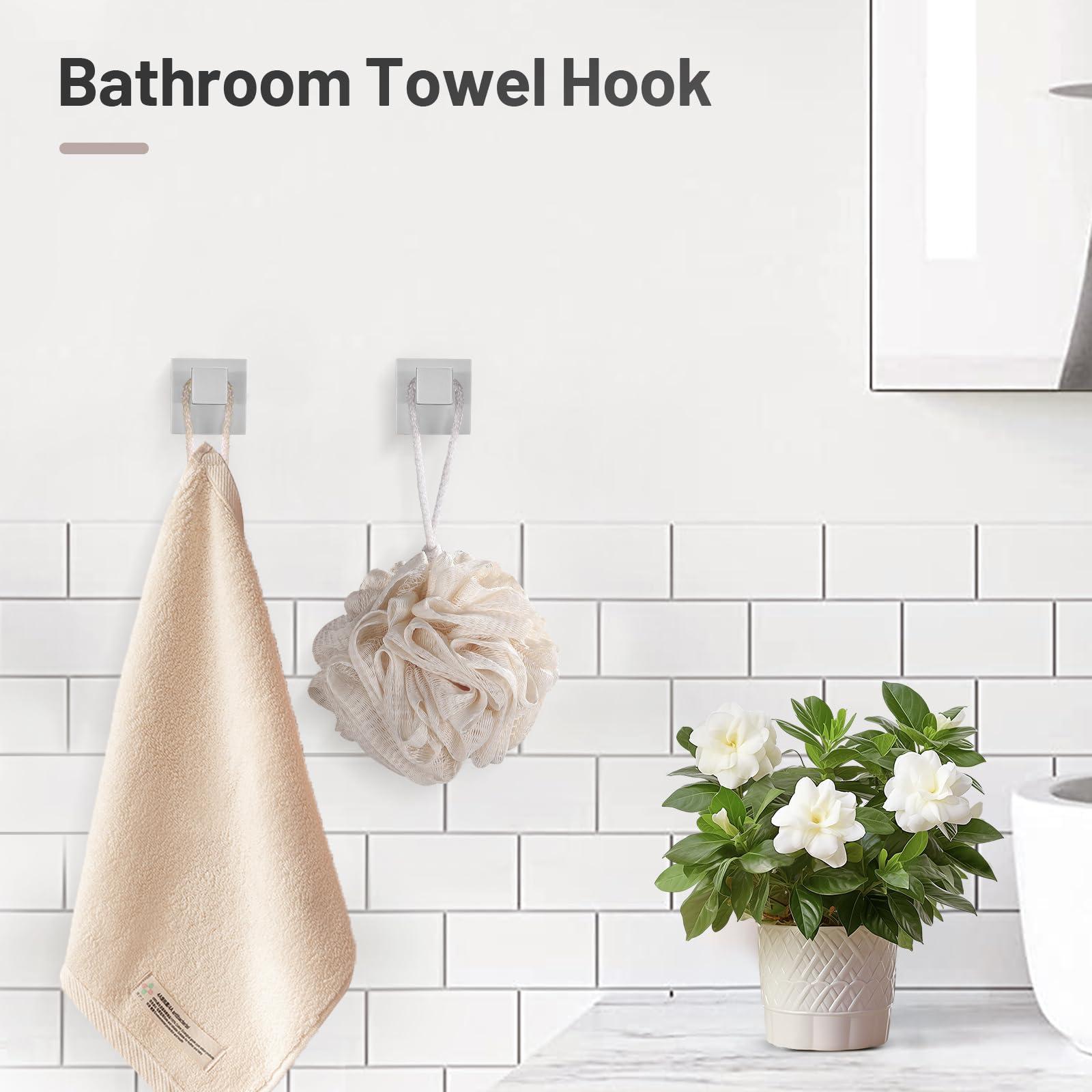 YACVCL 5 Pieces Bathroom Hardware Set, Brushed Nickel Bathroom Accessories, Bathroom Towel Bar Set, 23.6 Inch Towel Bar for Bathroom, Stainless Steel Bathroom Holder Set, Wall Mounted - Image 5