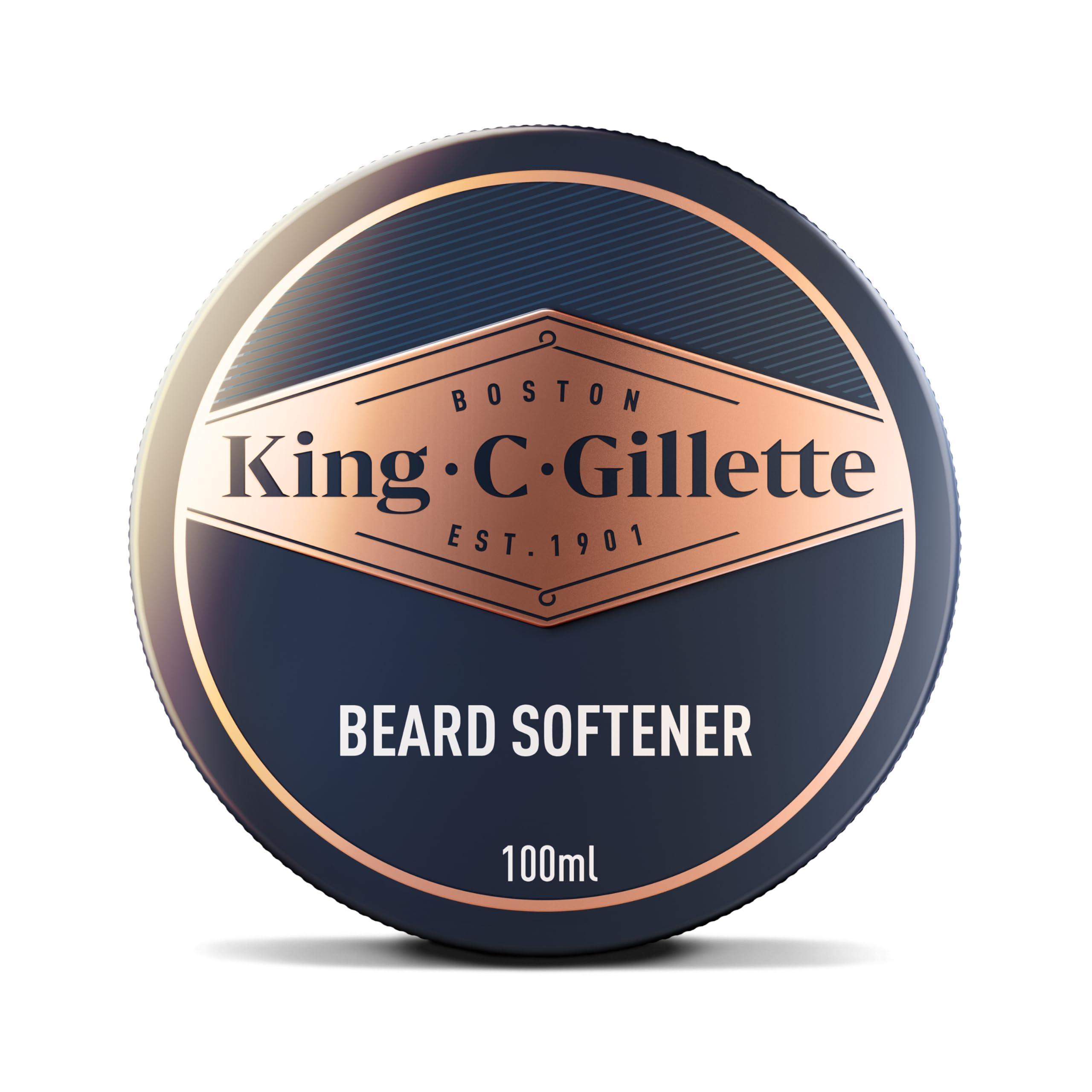 King C. Gillette Soft Beard Balm, Deep Conditioning with Cocoa Butter, Argan Oil and Shea Butter - Image 1