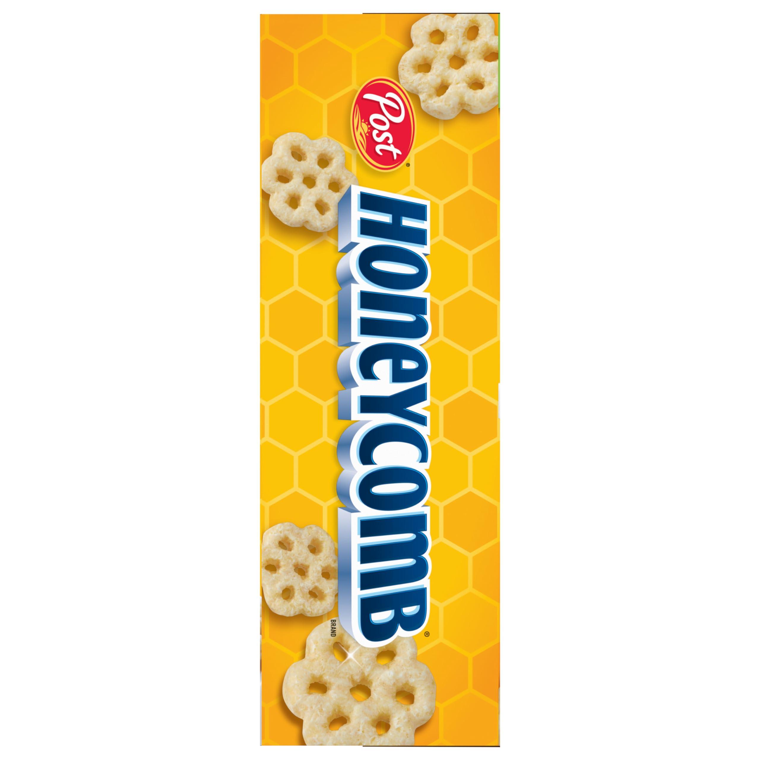 Post Honeycomb Cereal, Honey Flavored Sweetened Corn and Oat Cereal, 19 OZ Box - Image 8