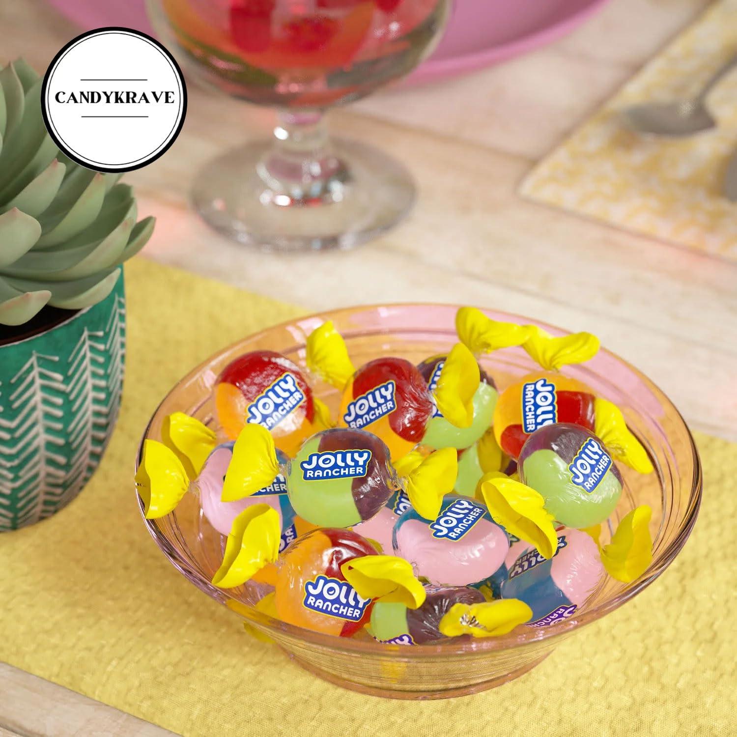 JollyRanchers Assorted 2 in 1 Fruity Hard Candy Pack - 6 Classic & Delicious Individually Wrapped Mini Candies for Halloween, Thanksgiving, Birthdays, Pinata, Gender Reveal & Pantry (1 lbs) - Image 5