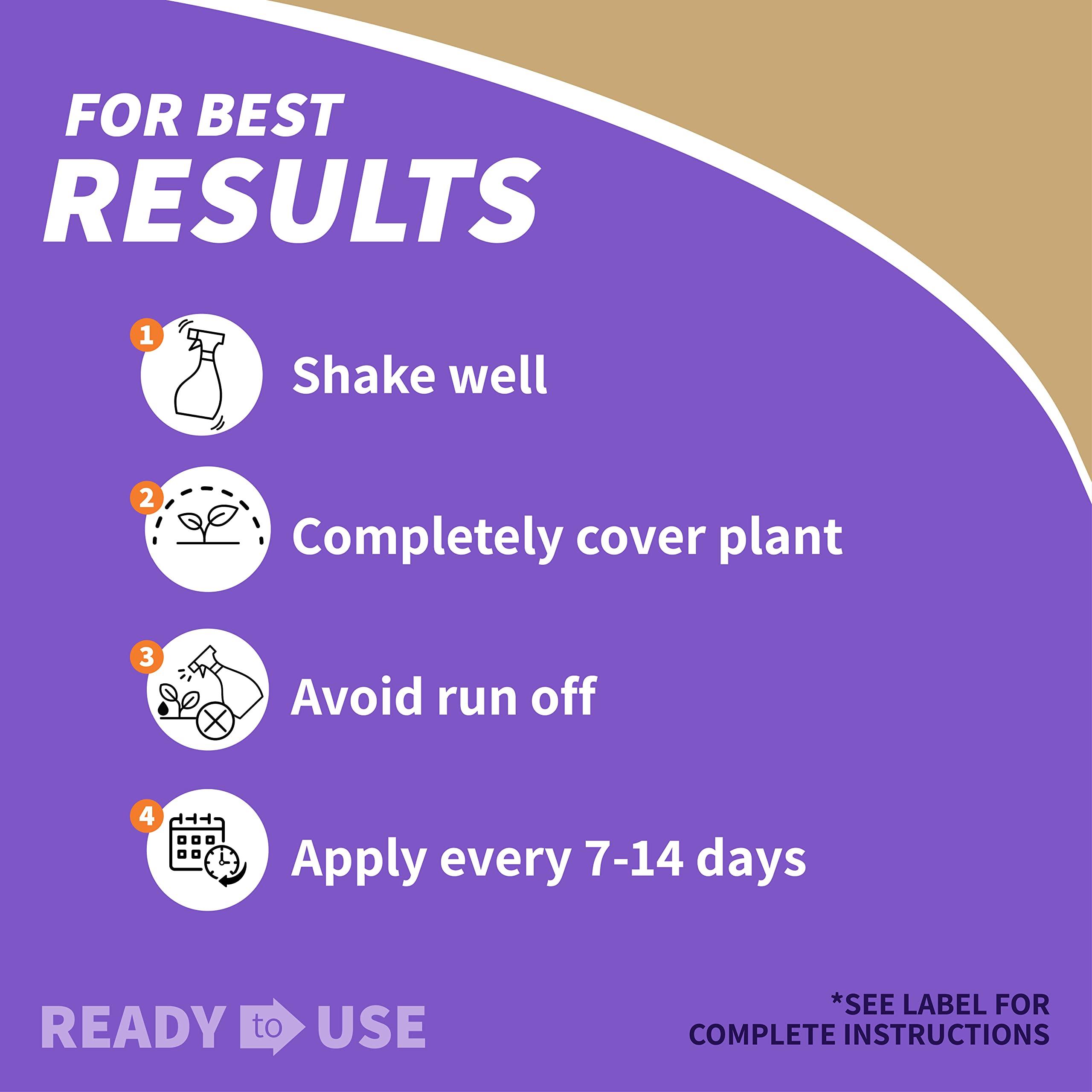Bonide Captain Jack's Neem Max, 128 oz Ready-to-Use Spray Cold Pressed Neem Oil, Multi-Purpose Insecticide, Fungicide, Miticide and Nematicide for Organic Gardening - Image 5