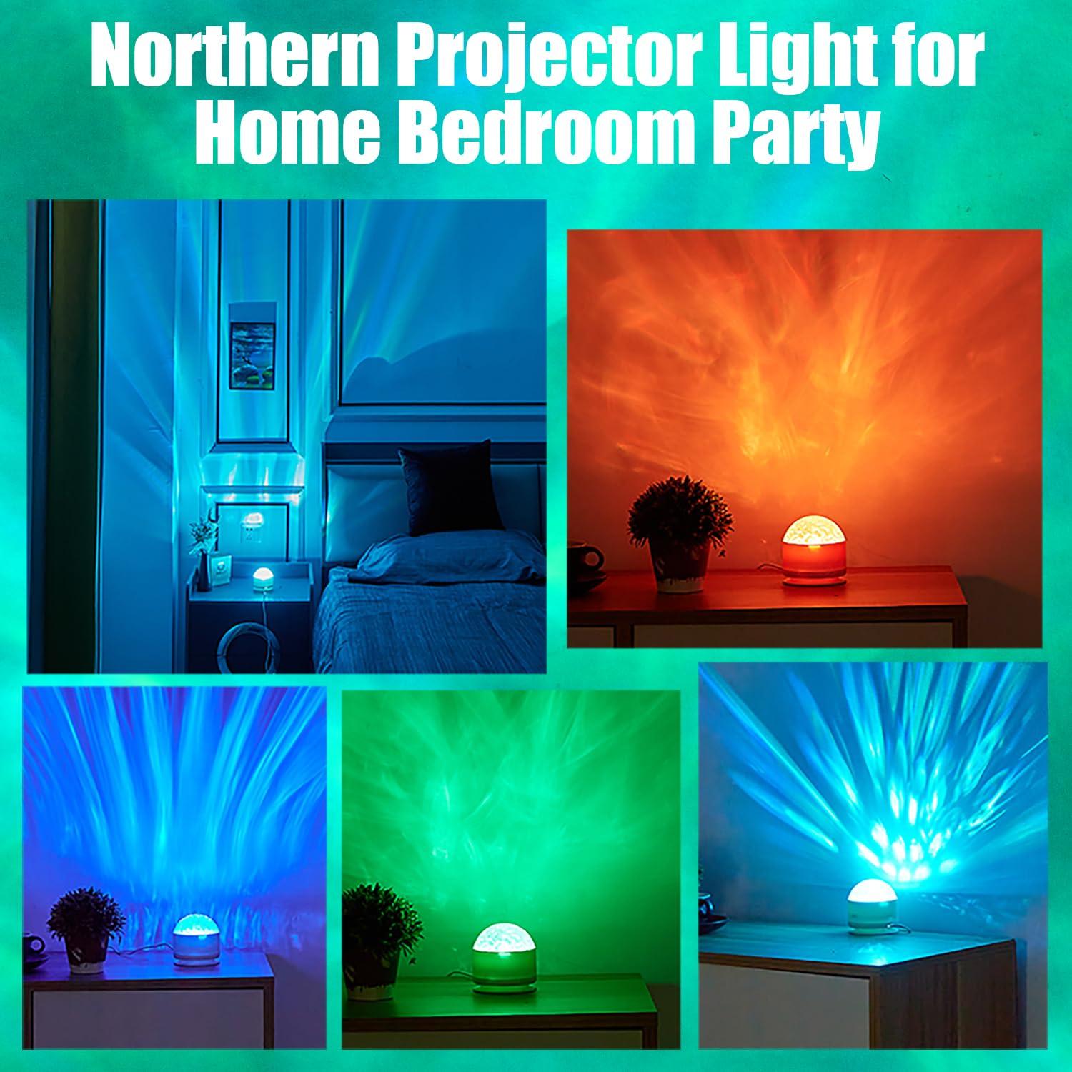 Luminorth Ocean Wave Projector Light, 16 Colors Northern Lights Projector, 30 Lighting Modes Ocean Lamp Galaxy Light Projector, Ceiling Luminorthe Cube Lamp for Bedroom/Party/Game Rooms - Image 6