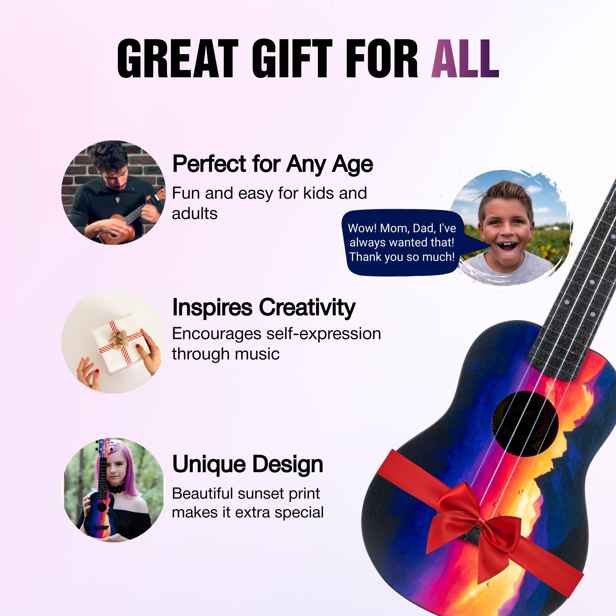 Flight Elise Ecklund Sunset Soprano 4-String Ukulele (TUS EE) - Image 3